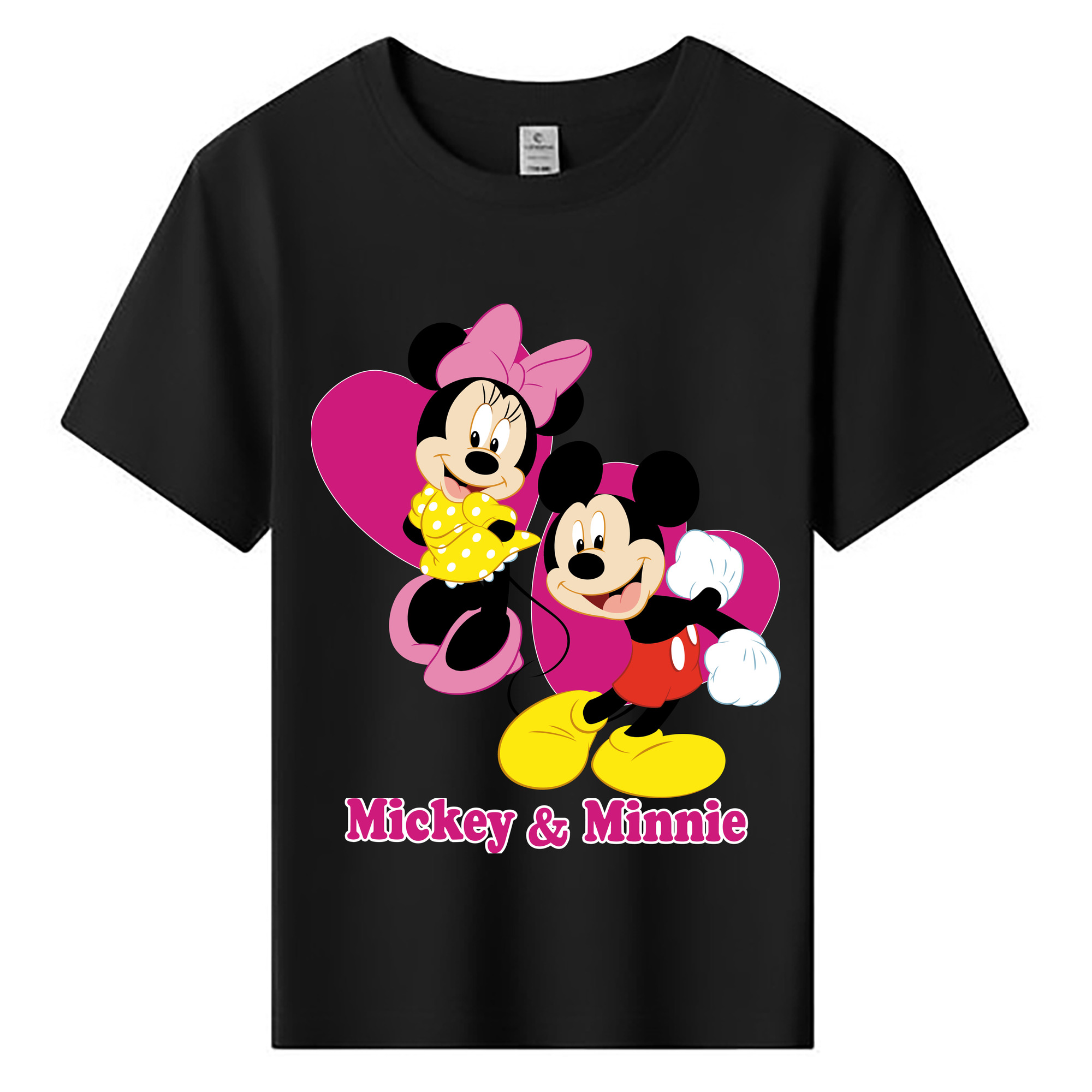 ミッキーマウス Mickey Mouse 綿100％キッズTシャツ（フロントプリント）