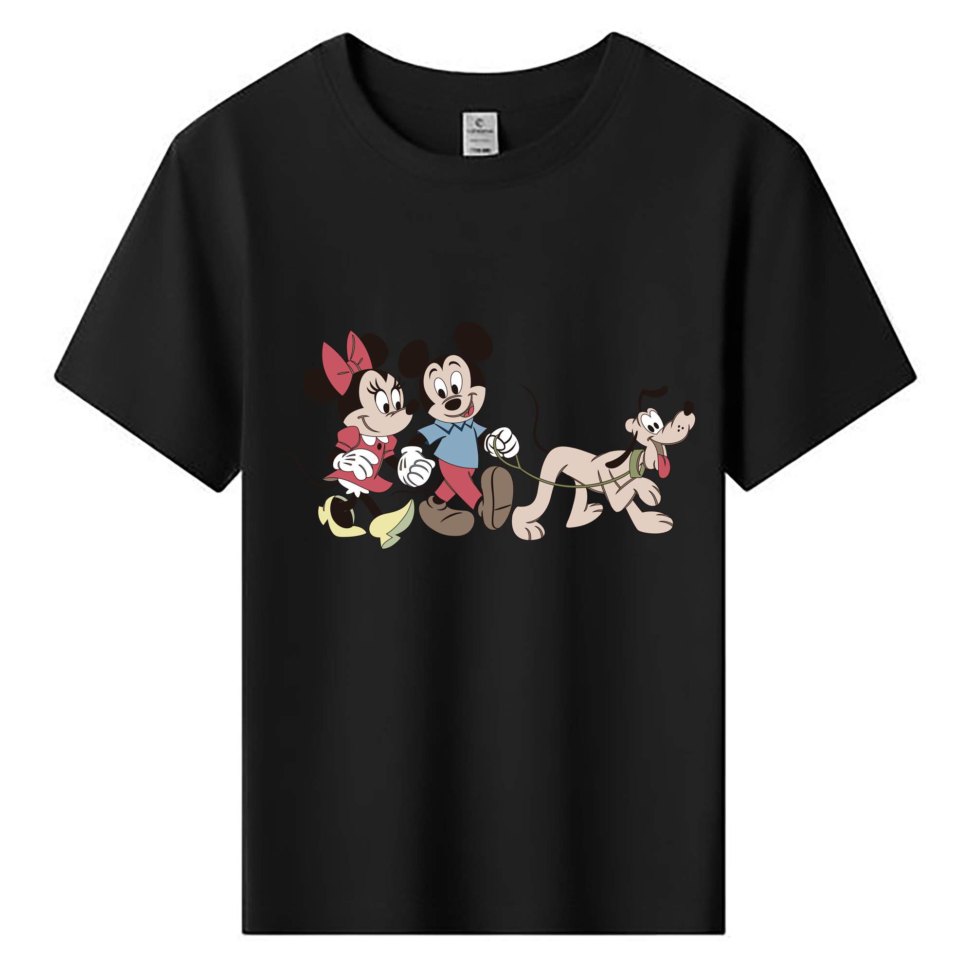 ミッキーマウス Mickey Mouse 綿100％キッズTシャツ（フロントプリント）