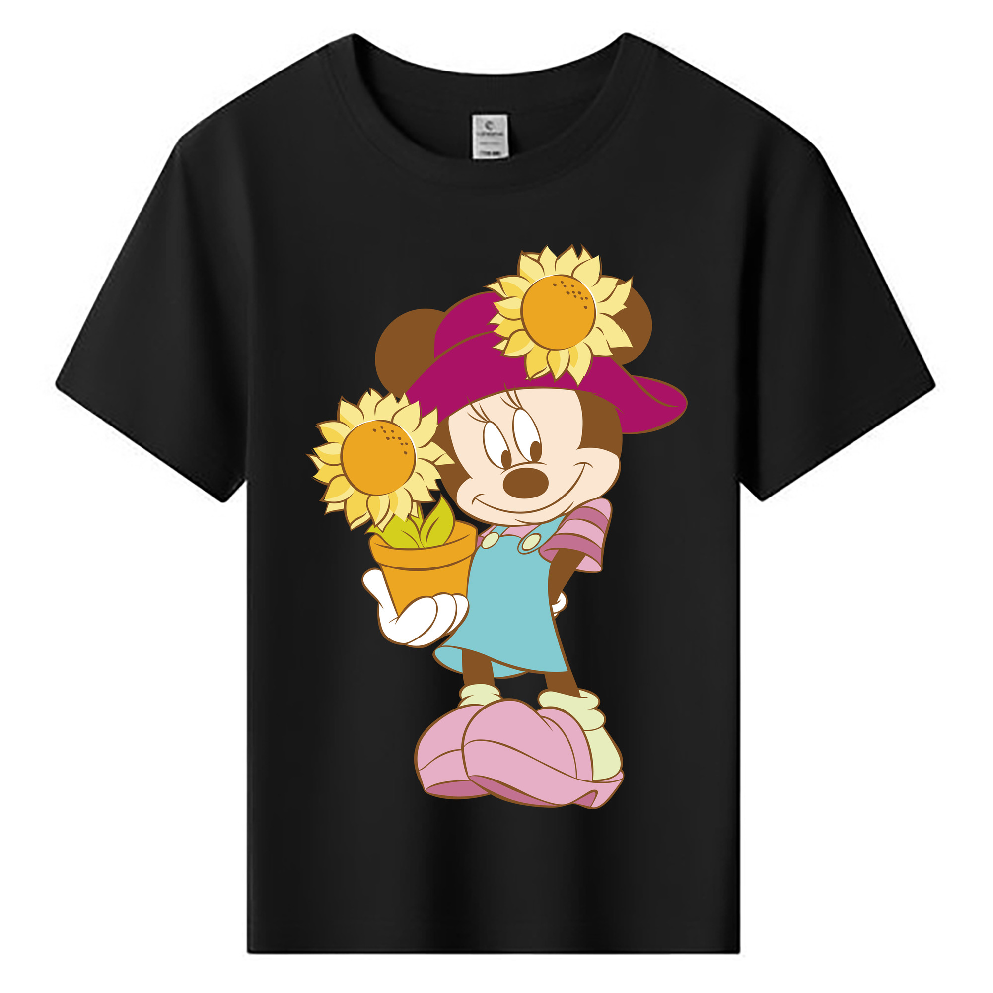 ミッキーマウス Mickey Mouse 綿100％キッズTシャツ（フロントプリント）
