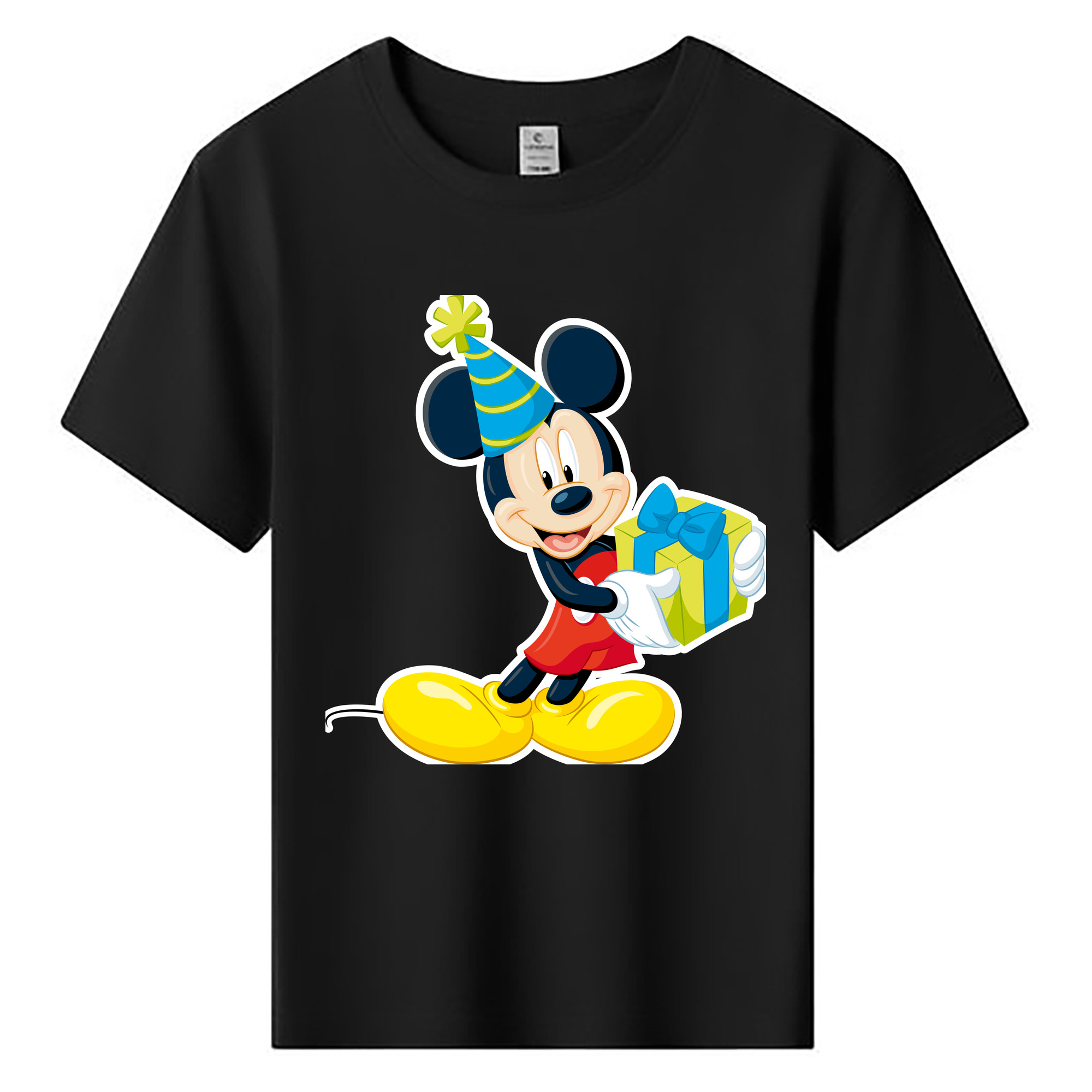 ミッキーマウス Mickey Mouse 綿100％キッズTシャツ（フロントプリント）