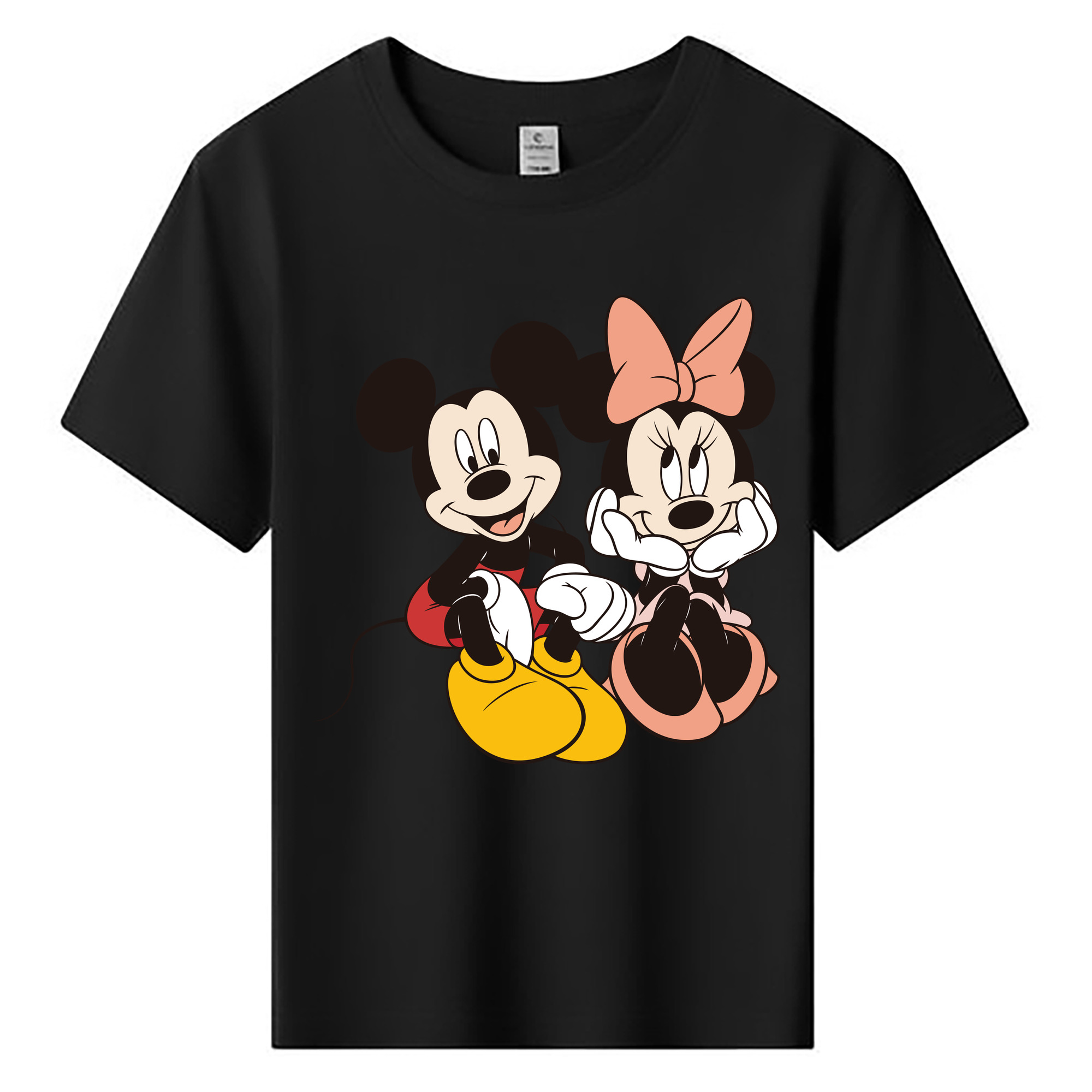 ミッキーマウス Mickey Mouse 綿100％キッズTシャツ（フロントプリント）