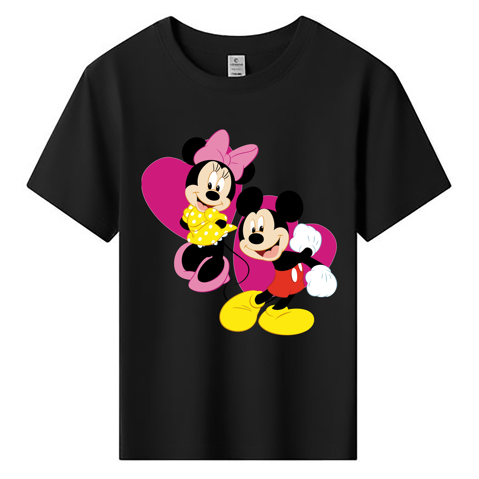 ミッキーマウス Mickey Mouse 綿100％キッズTシャツ（フロントプリント）