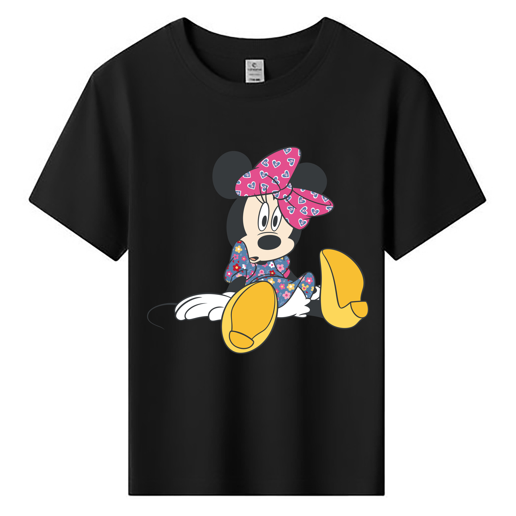 ミッキーマウス Mickey Mouse 綿100％キッズTシャツ（フロントプリント）
