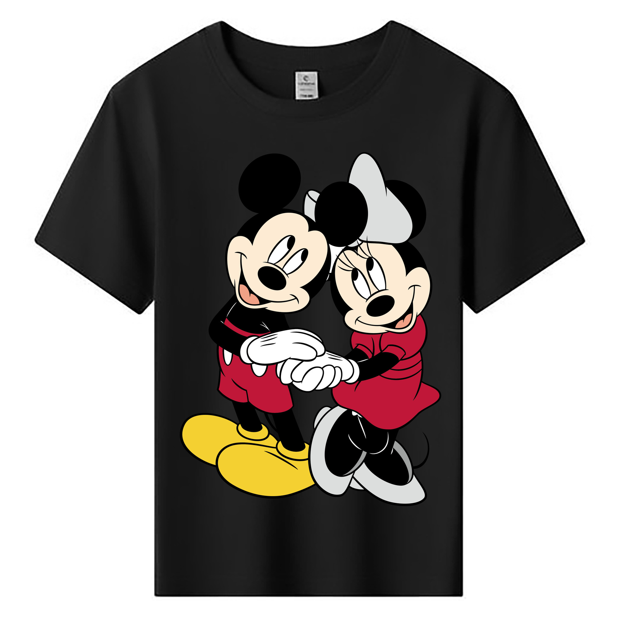 ミッキーマウス Mickey Mouse 綿100％キッズTシャツ（フロントプリント）