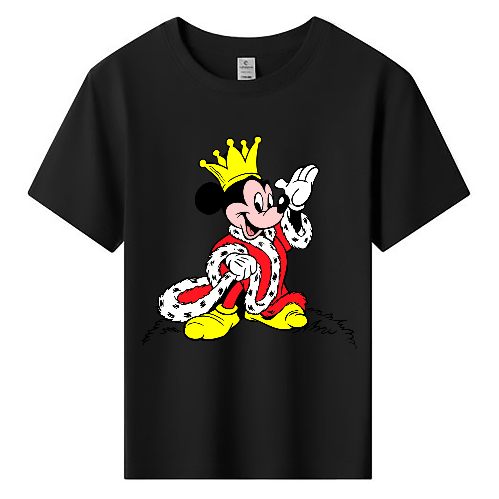 ミッキーマウス Mickey Mouse 綿100％キッズTシャツ（フロントプリント）