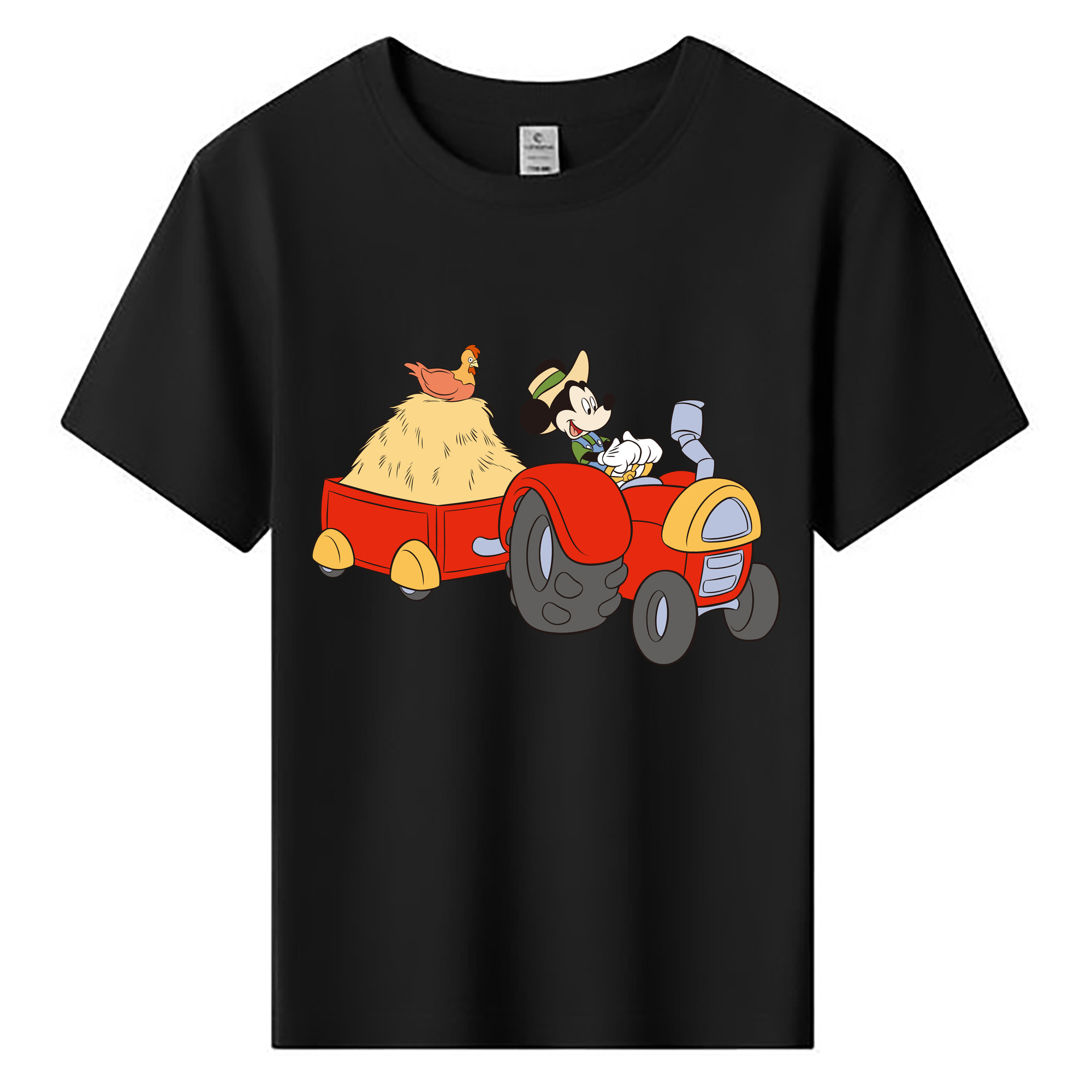 ミッキーマウス Mickey Mouse 綿100％キッズTシャツ（フロントプリント）