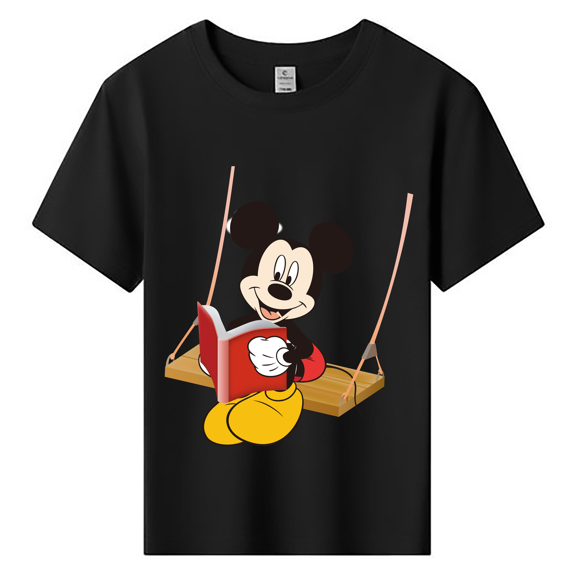 ミッキーマウス Mickey Mouse 綿100％キッズTシャツ（フロントプリント）
