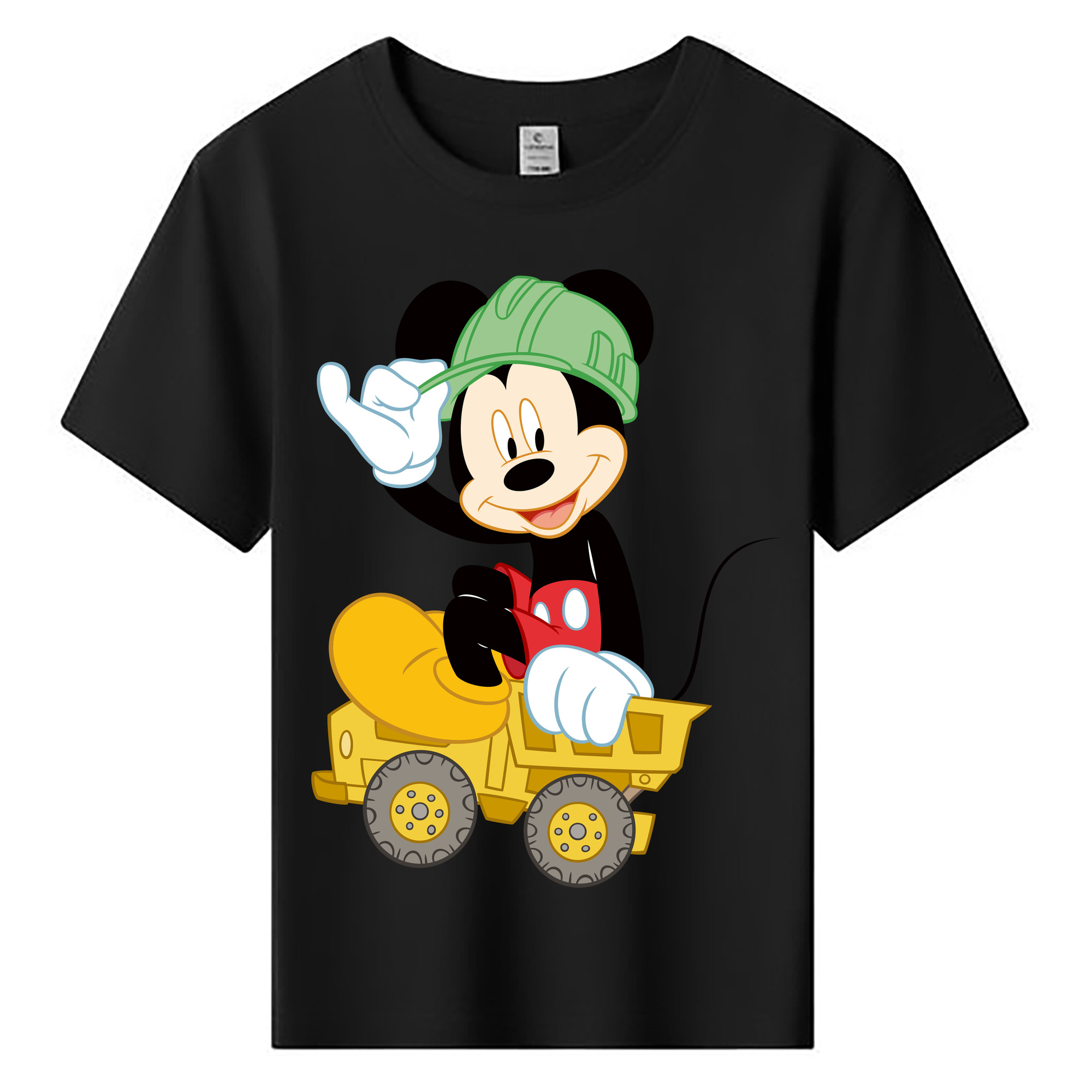 ミッキーマウス Mickey Mouse 綿100％キッズTシャツ（フロントプリント）