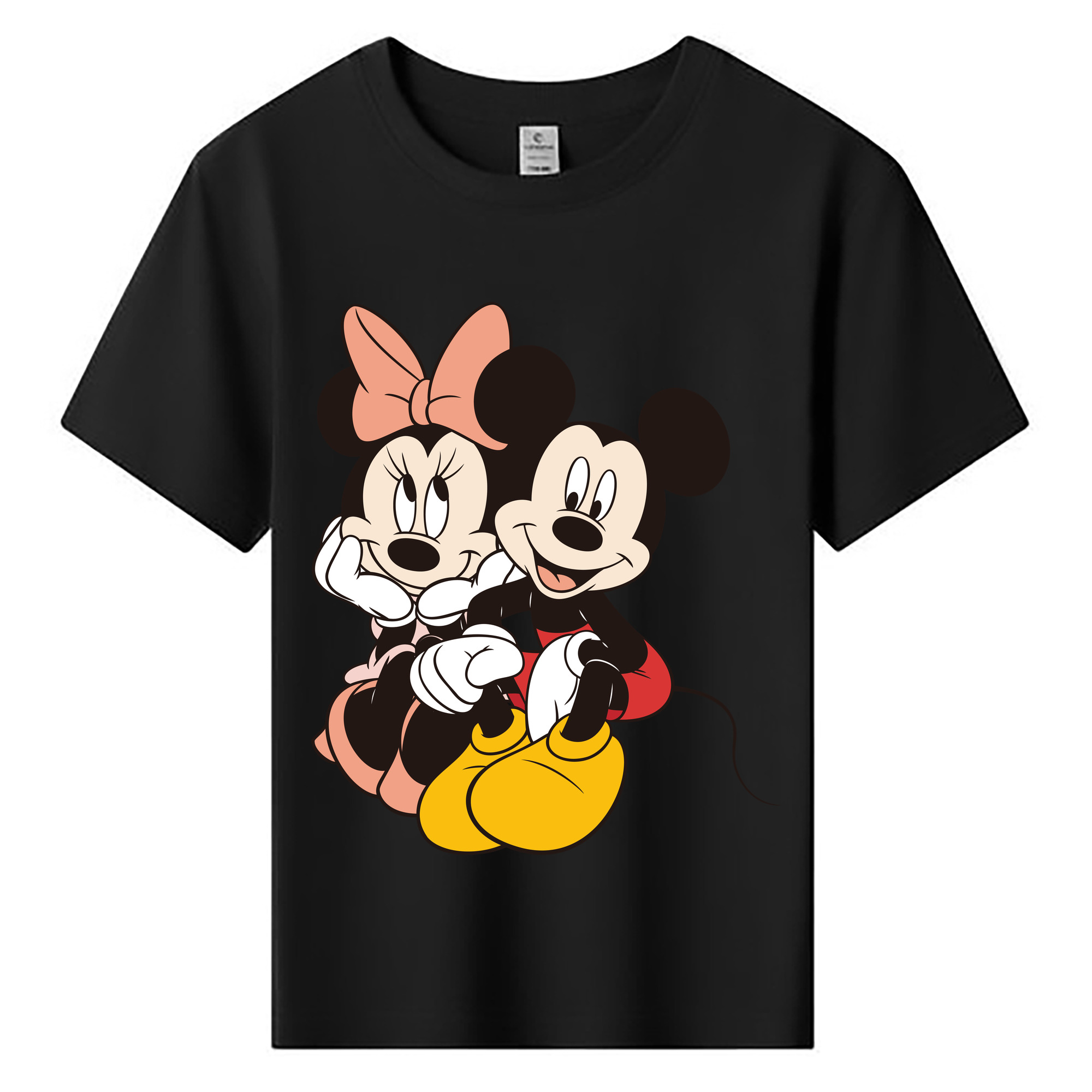 ミッキーマウス Mickey Mouse 綿100％キッズTシャツ（フロントプリント）
