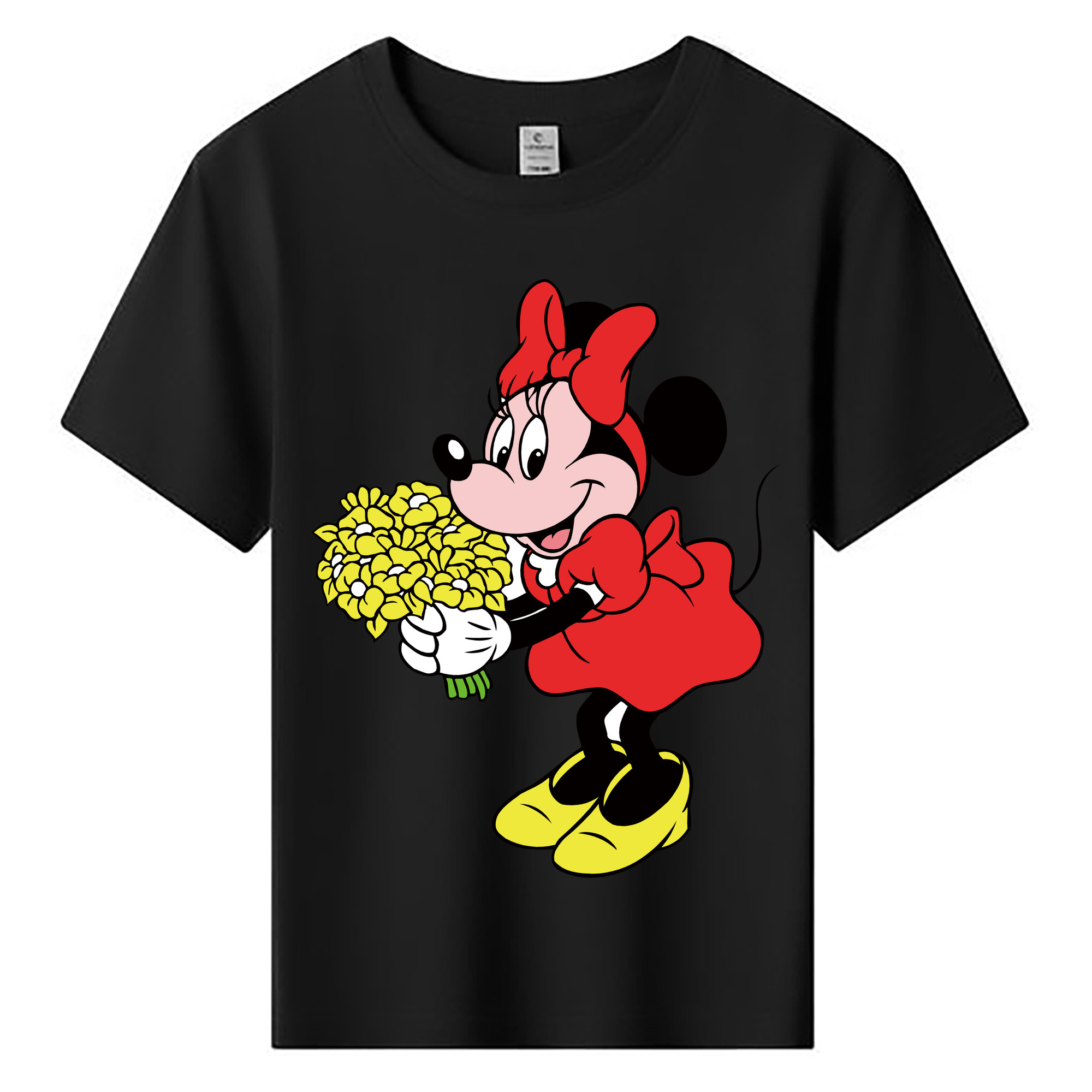 ミッキーマウス Mickey Mouse 綿100％キッズTシャツ（フロントプリント）