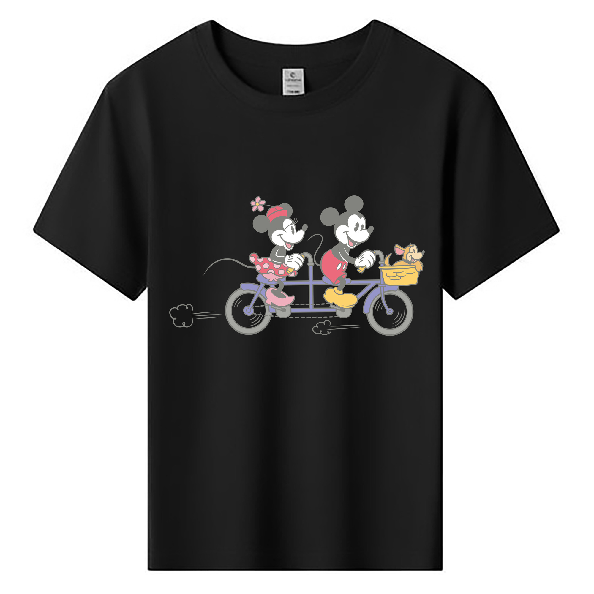 ミッキーマウス Mickey Mouse 綿100％キッズTシャツ（フロントプリント）