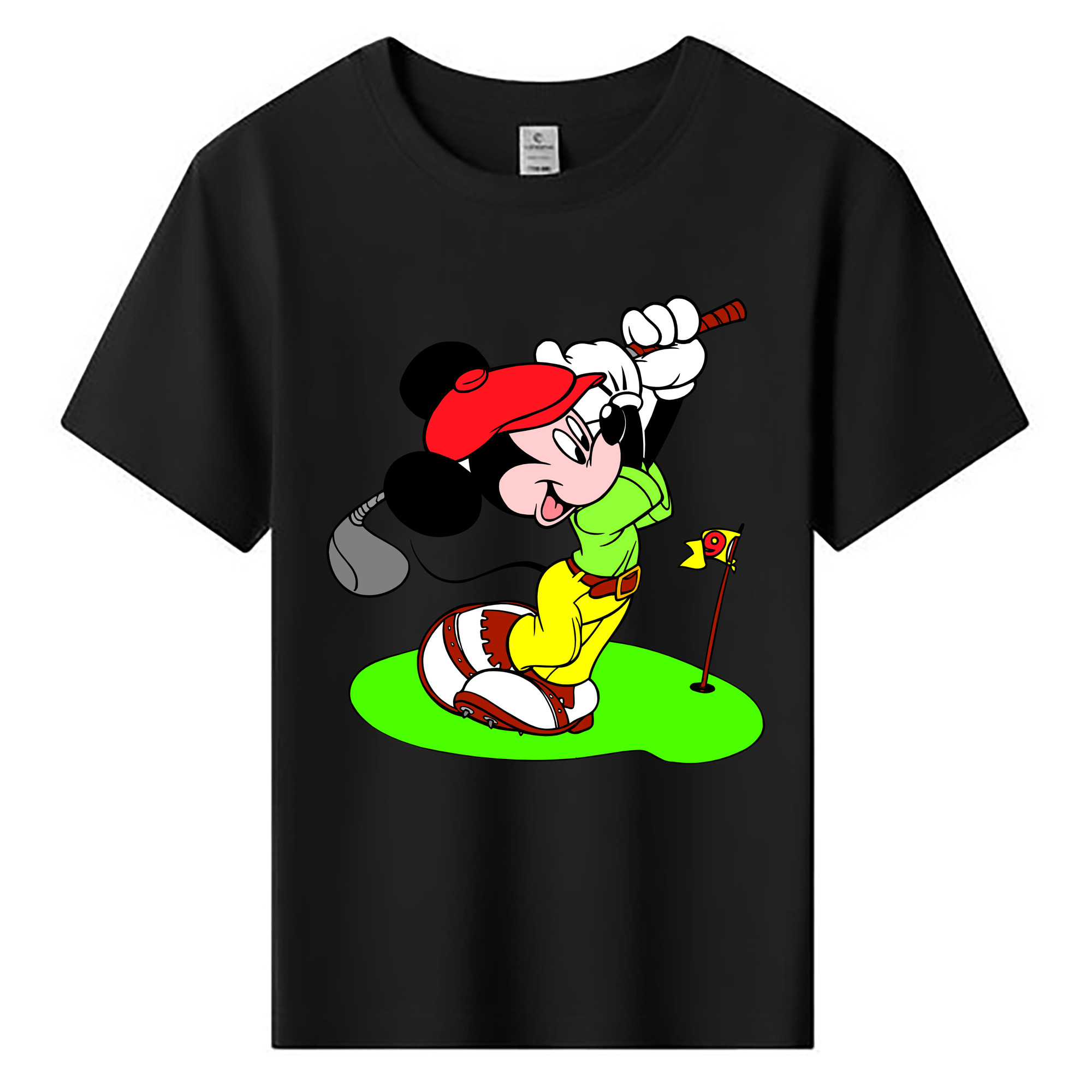 ミッキーマウス Mickey Mouse 綿100％キッズTシャツ（フロントプリント）