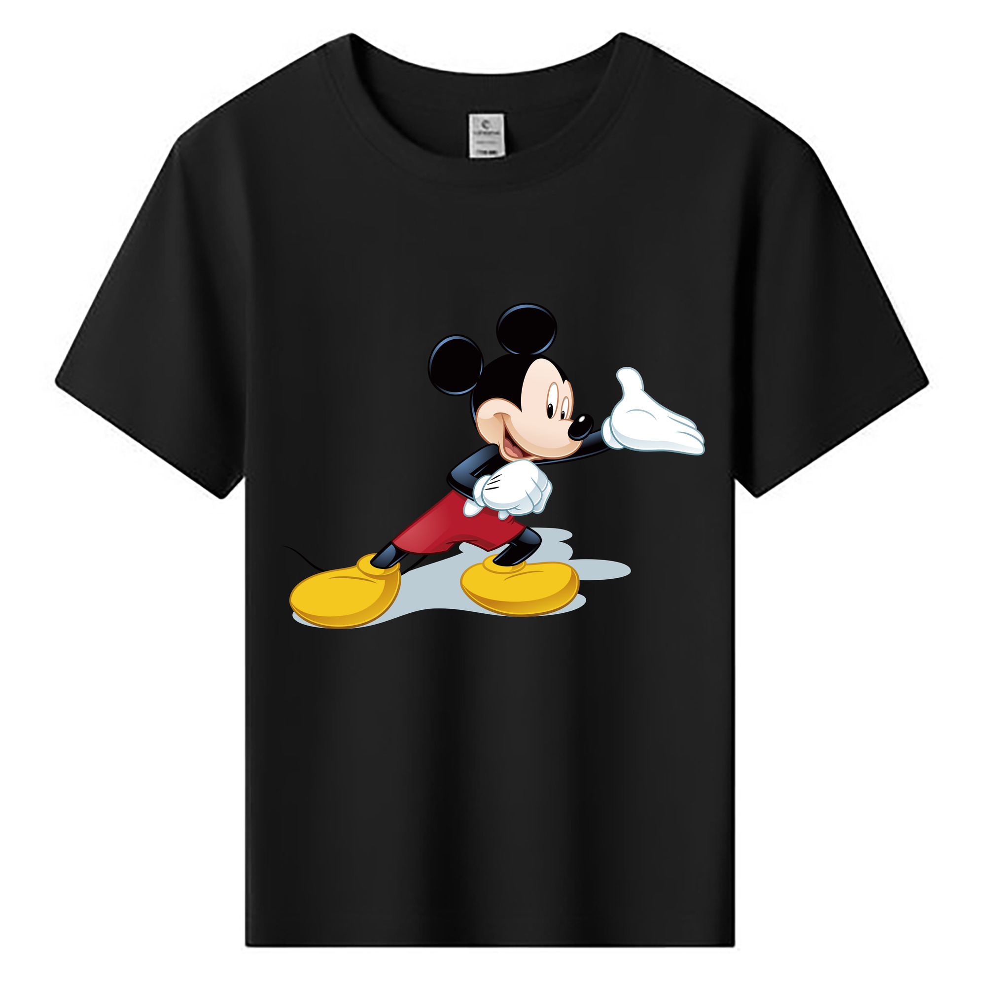 ミッキーマウス Mickey Mouse 綿100％キッズTシャツ（フロントプリント）