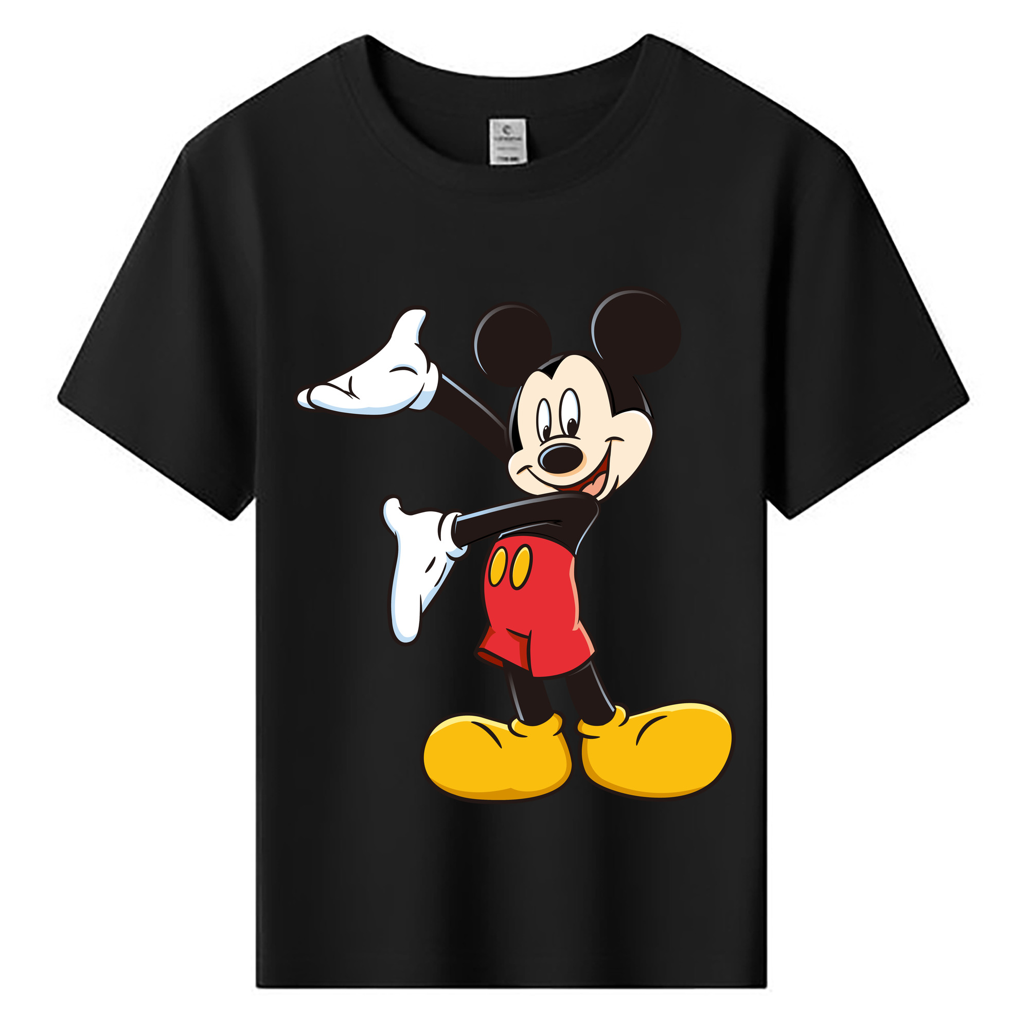 ミッキーマウス Mickey Mouse 綿100％キッズTシャツ（フロントプリント）