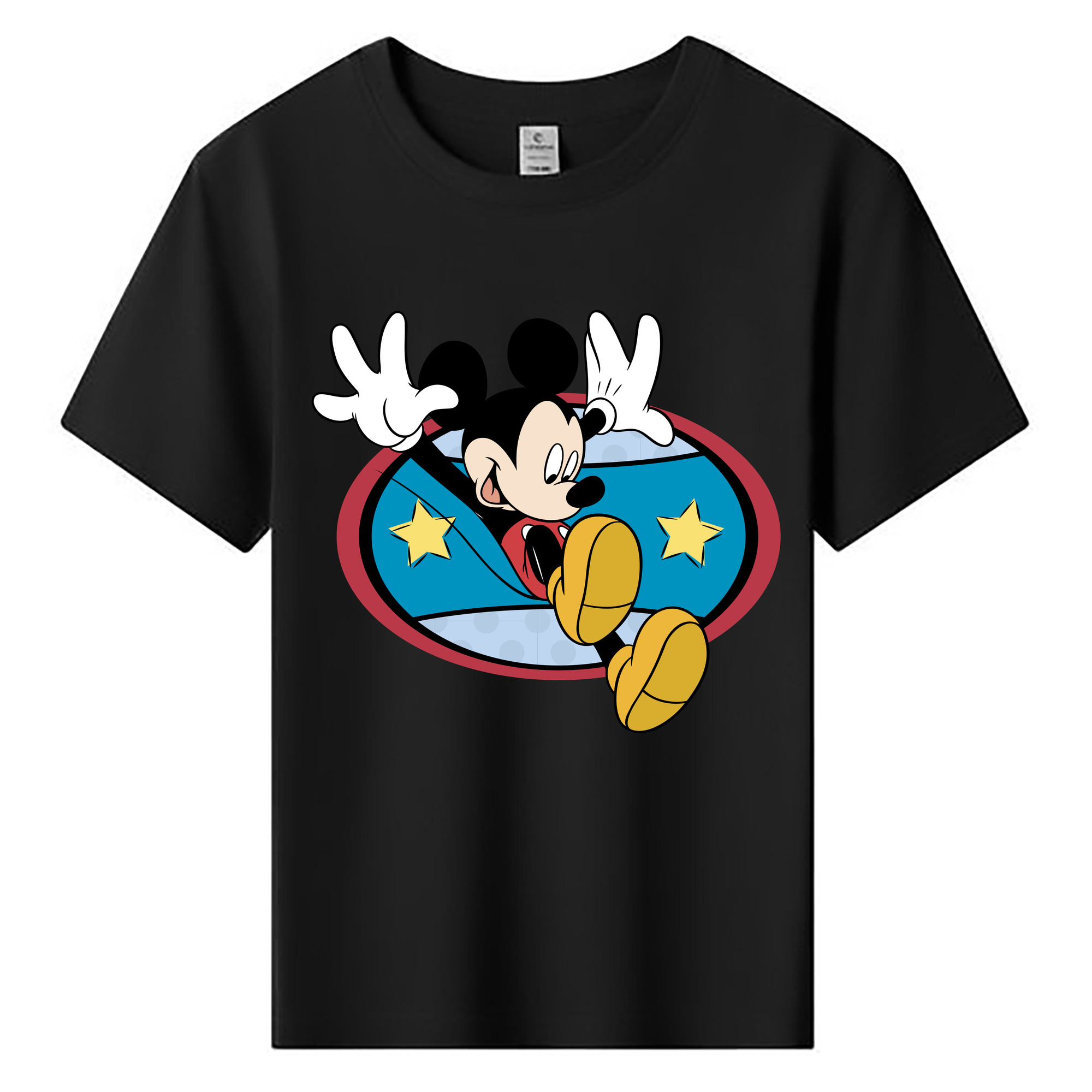ミッキーマウス Mickey Mouse 綿100％キッズTシャツ（フロントプリント）