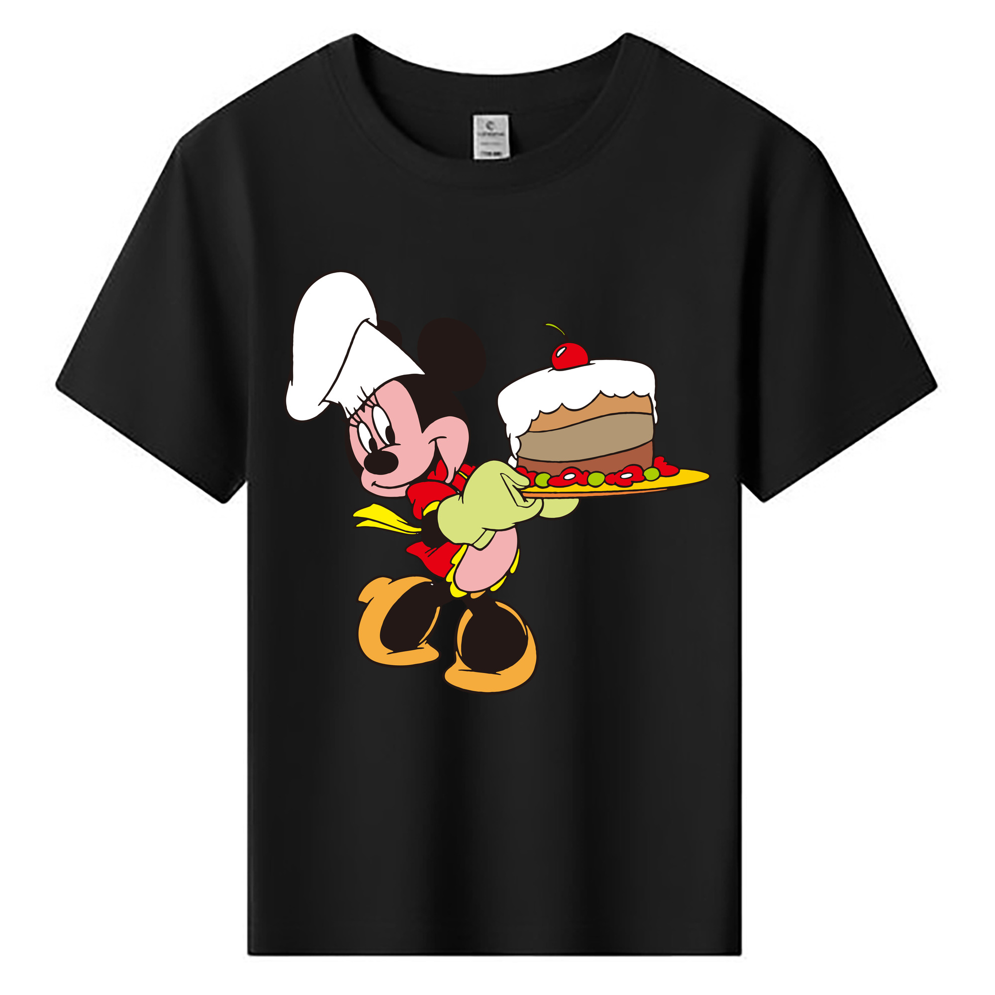 ミッキーマウス Mickey Mouse 綿100％キッズTシャツ（フロントプリント）
