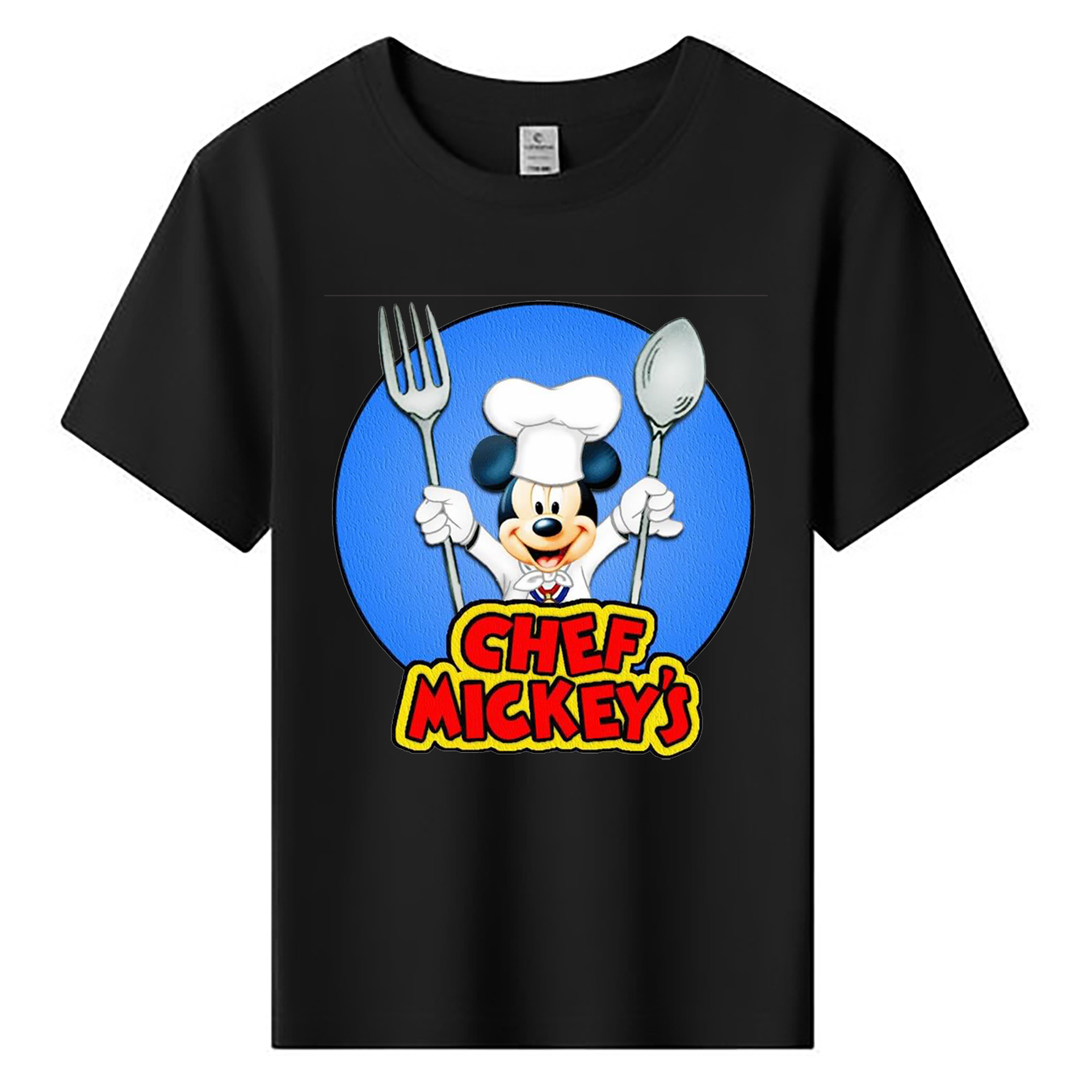 ミッキーマウス Mickey Mouse 綿100％キッズTシャツ（フロントプリント）