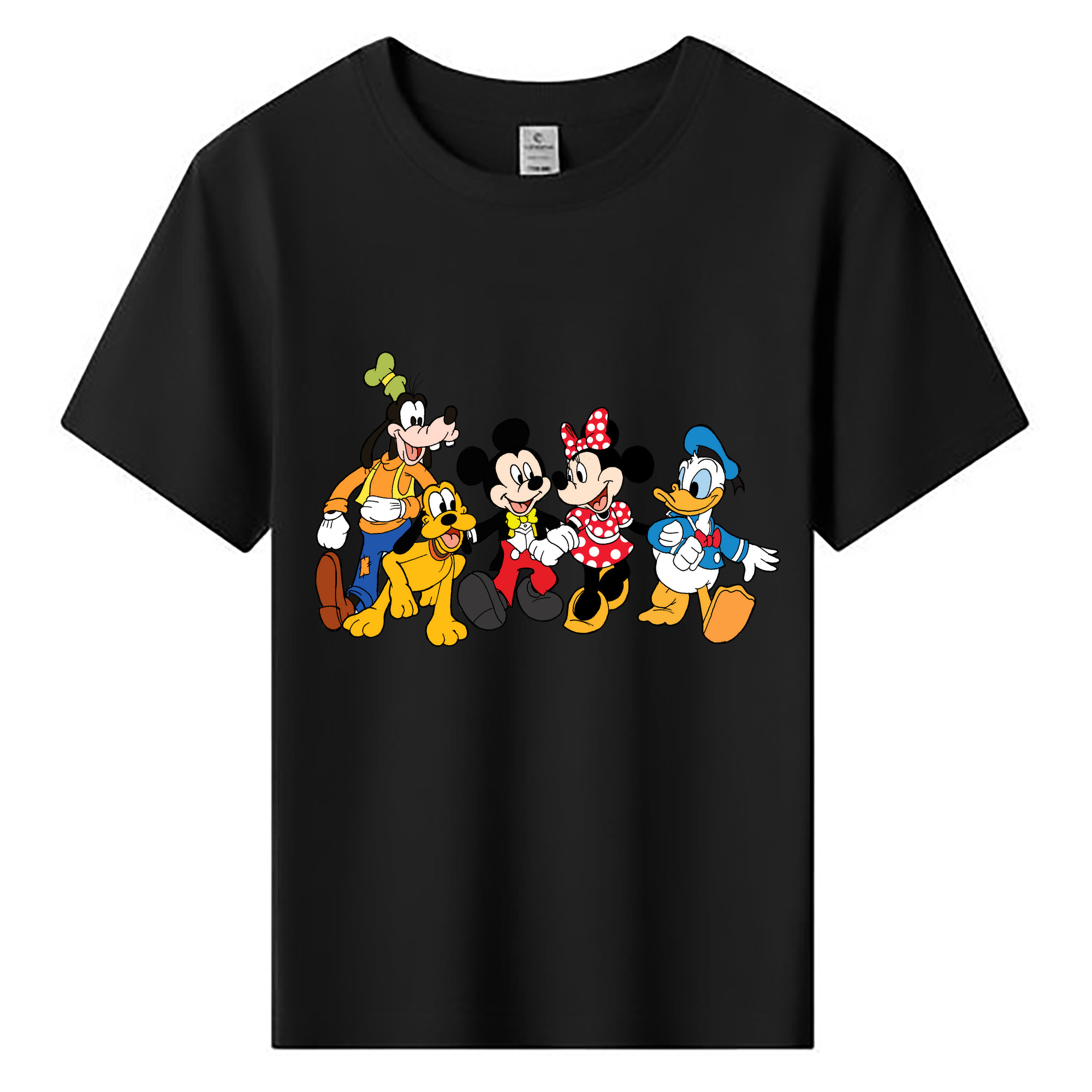 （画像用） ミッキーマウス Mickey Mouse 綿100％キッズTシャツ（フロントプリント）