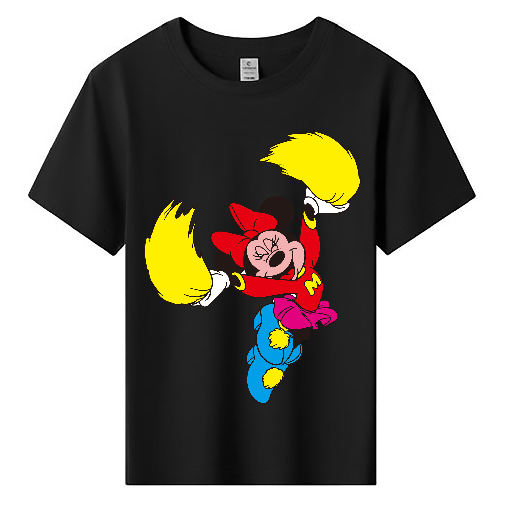 ミッキーマウス Mickey Mouse 綿100％キッズTシャツ（フロントプリント）