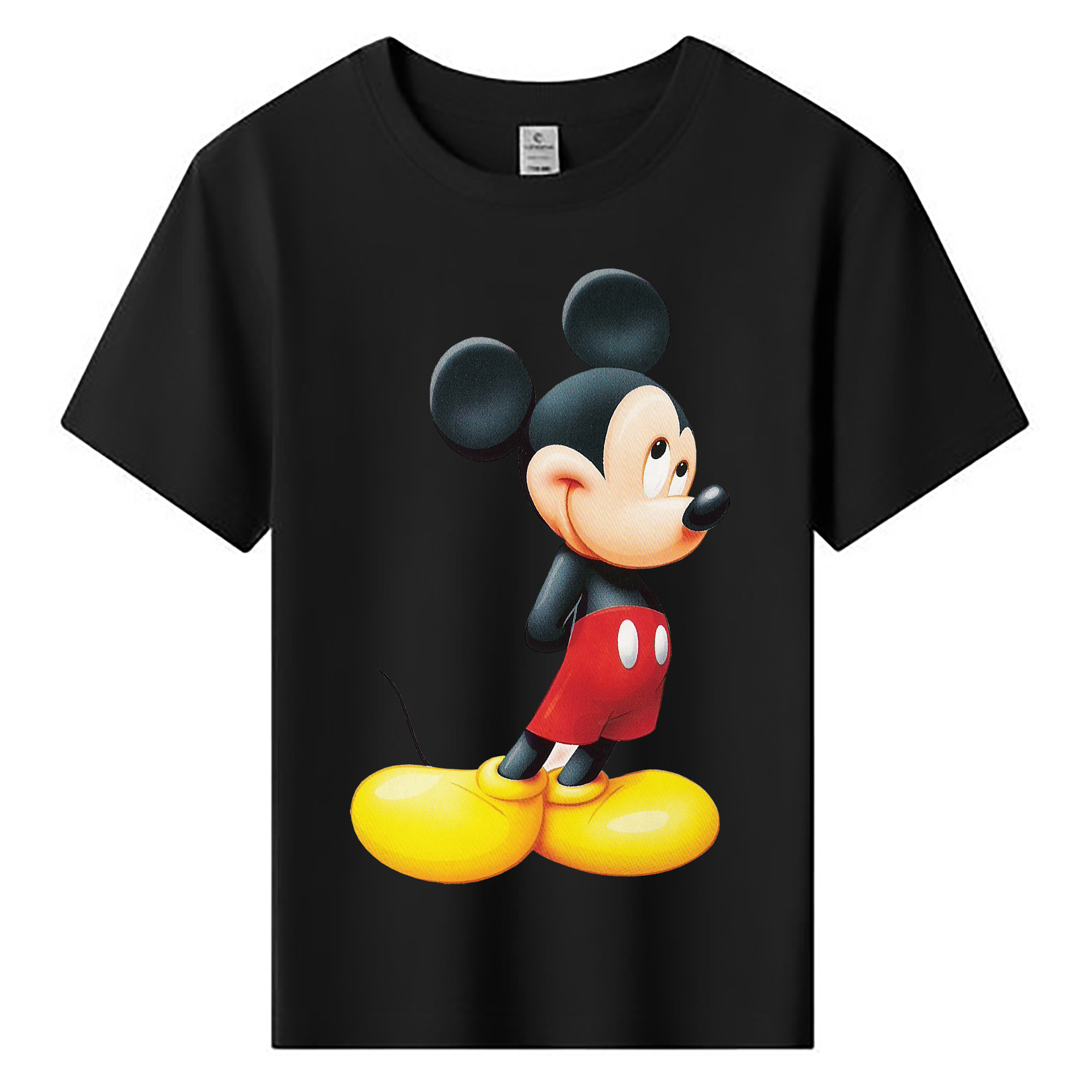 （画像用） ミッキーマウス Mickey Mouse 綿100％キッズTシャツ（フロントプリント）