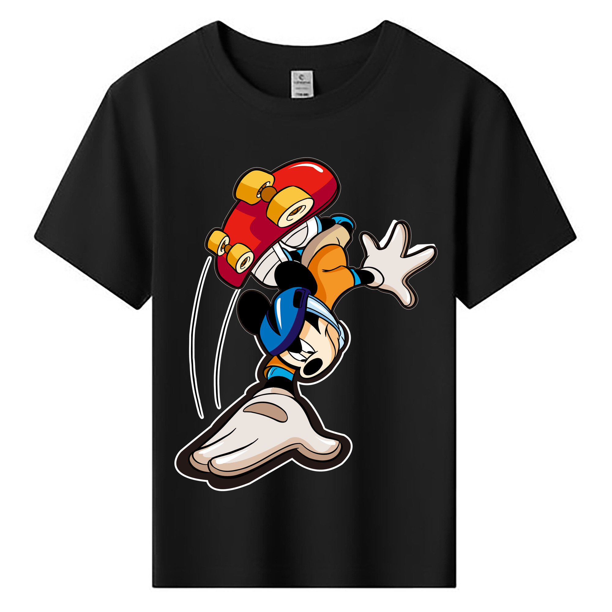 ミッキーマウス Mickey Mouse 綿100％キッズTシャツ（フロントプリント）