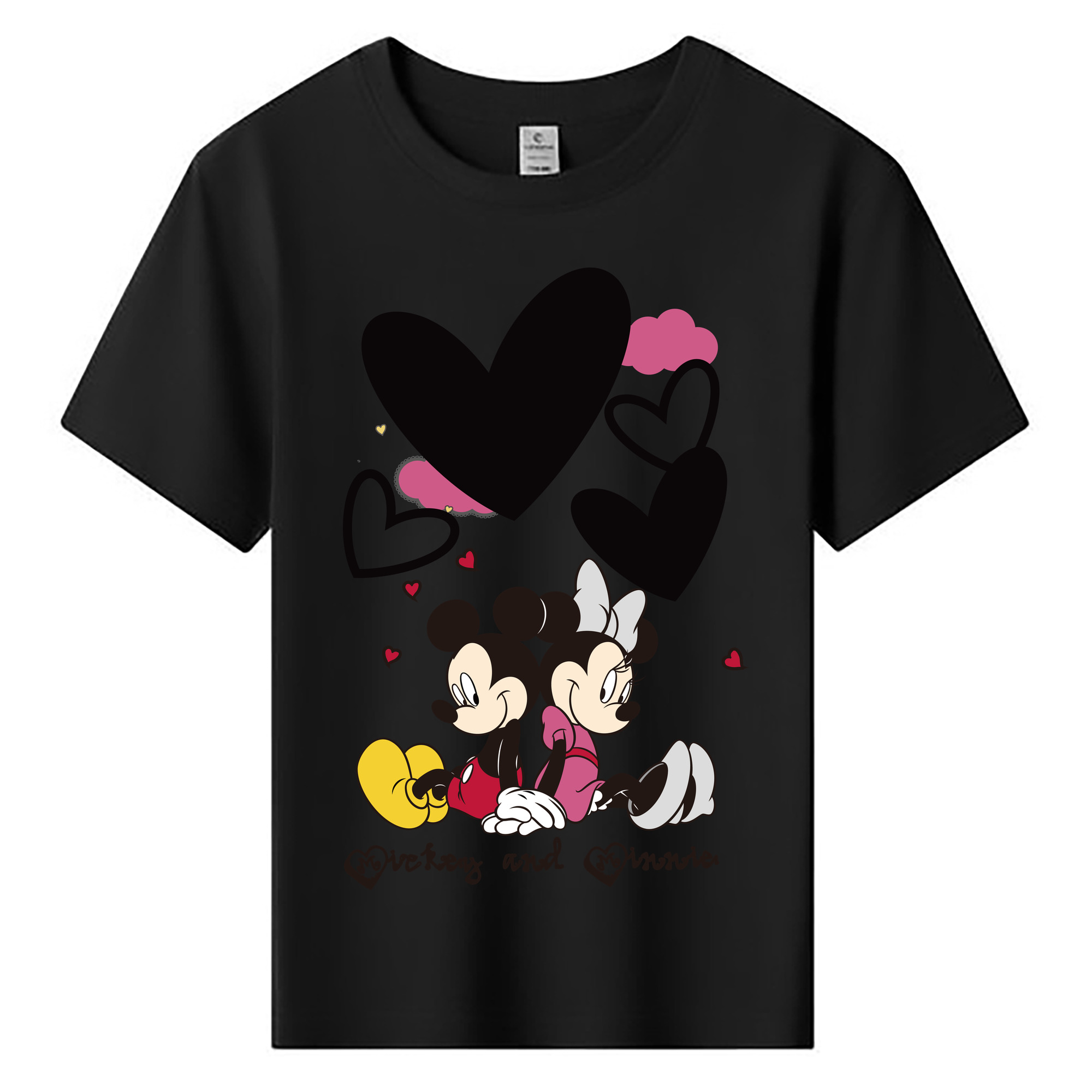 ミッキーマウス Mickey Mouse 綿100％キッズTシャツ（フロントプリント）