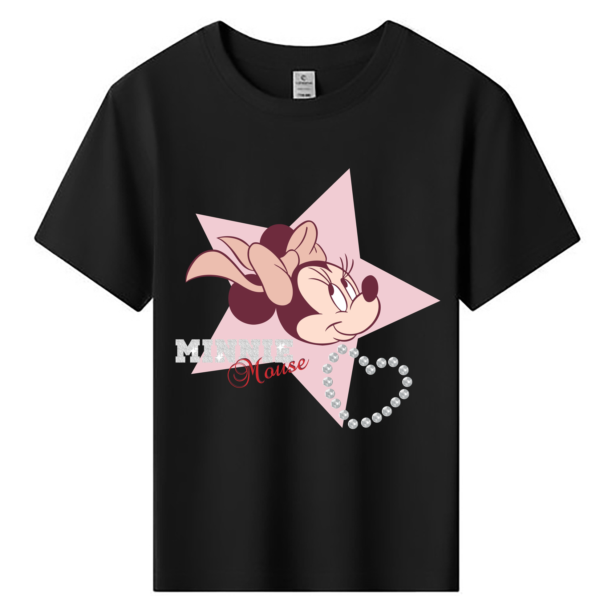 ミッキーマウス Mickey Mouse 綿100％キッズTシャツ（フロントプリント）