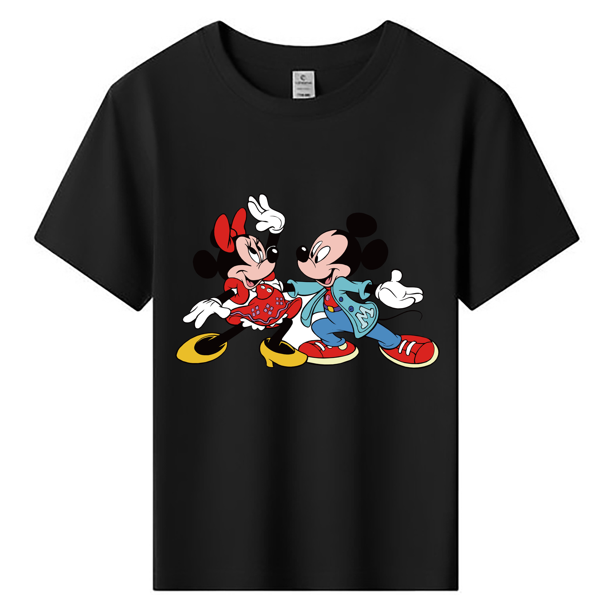 ミッキーマウス Mickey Mouse 綿100％キッズTシャツ（フロントプリント）