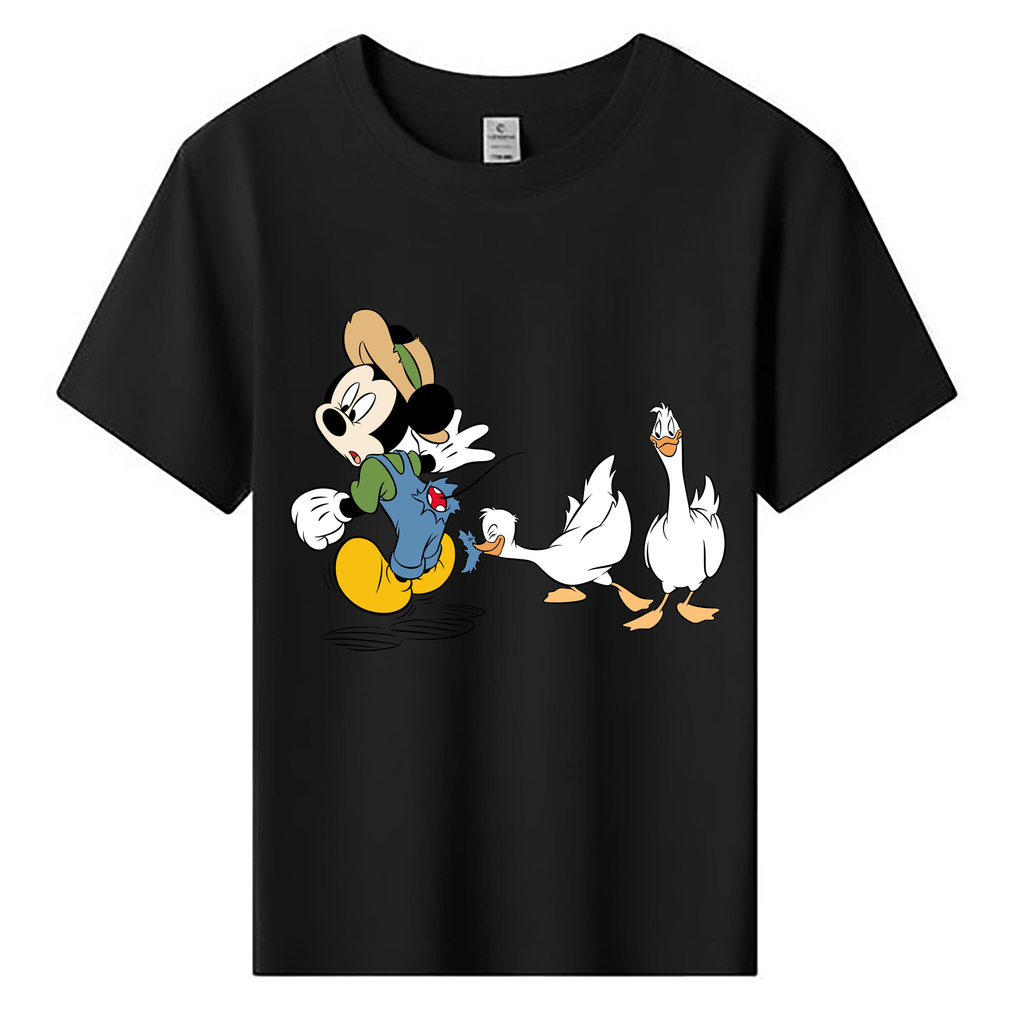 ミッキーマウス Mickey Mouse 綿100％キッズTシャツ（フロントプリント）