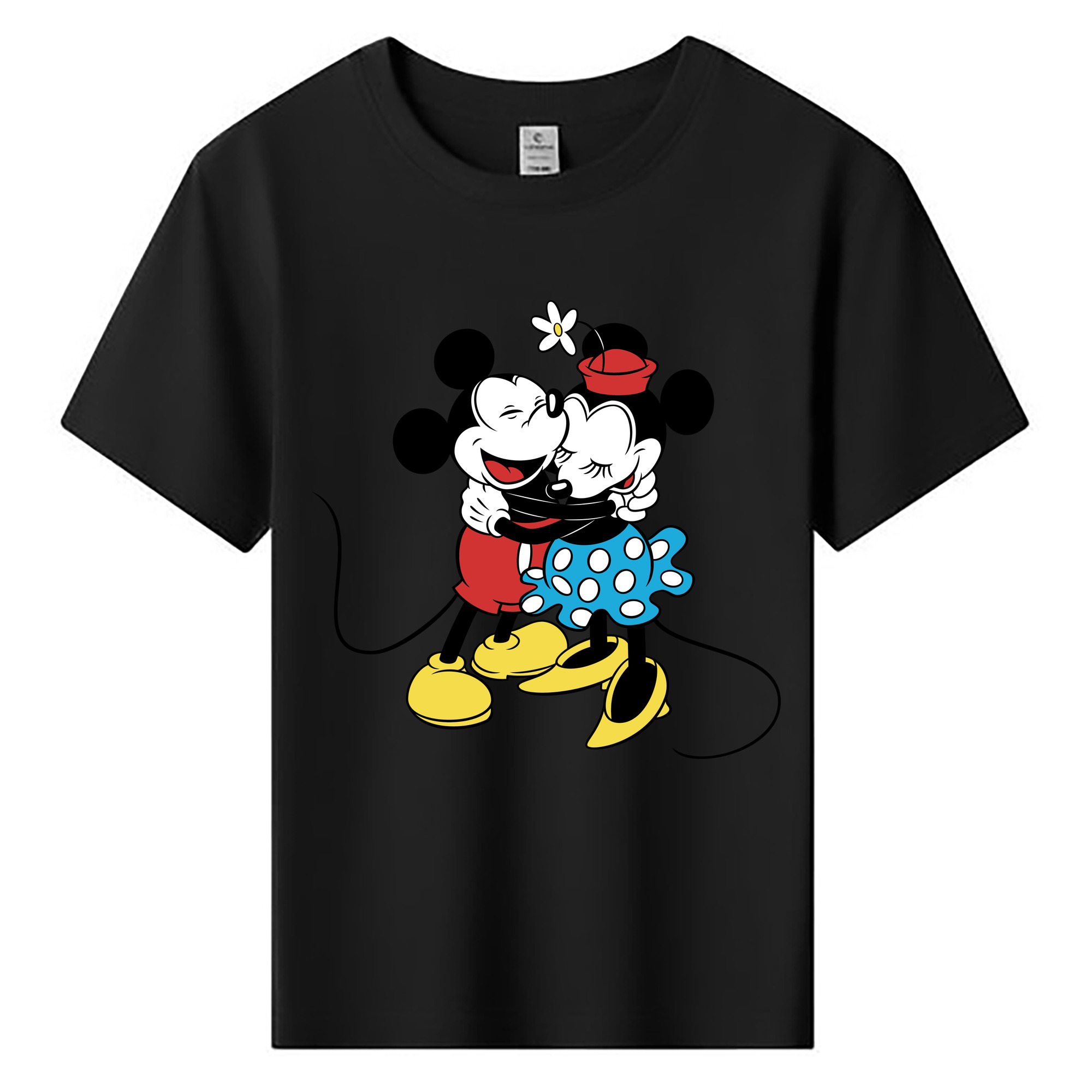 ミッキーマウス Mickey Mouse 綿100％キッズTシャツ（フロントプリント）