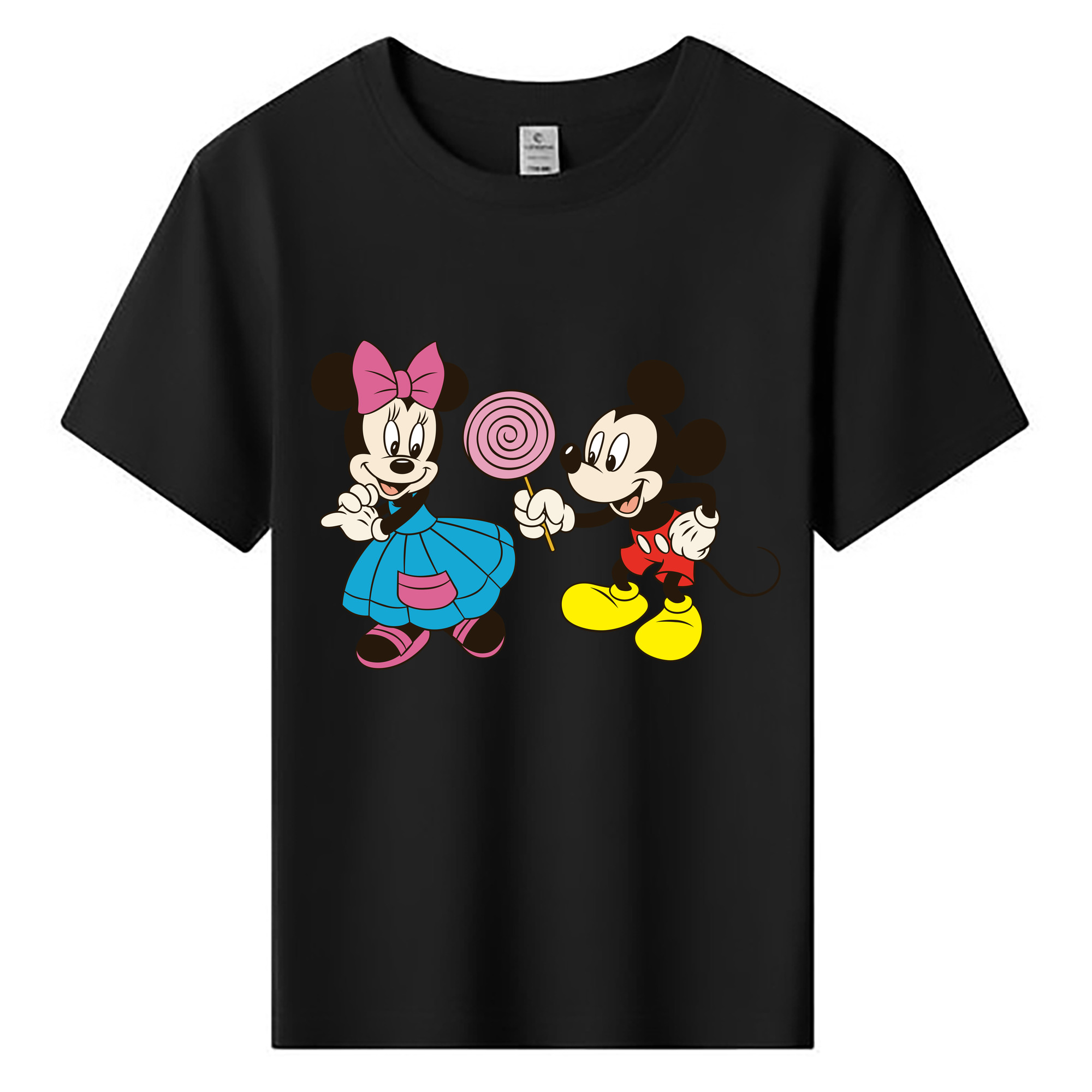ミッキーマウス Mickey Mouse 綿100％キッズTシャツ（フロントプリント）