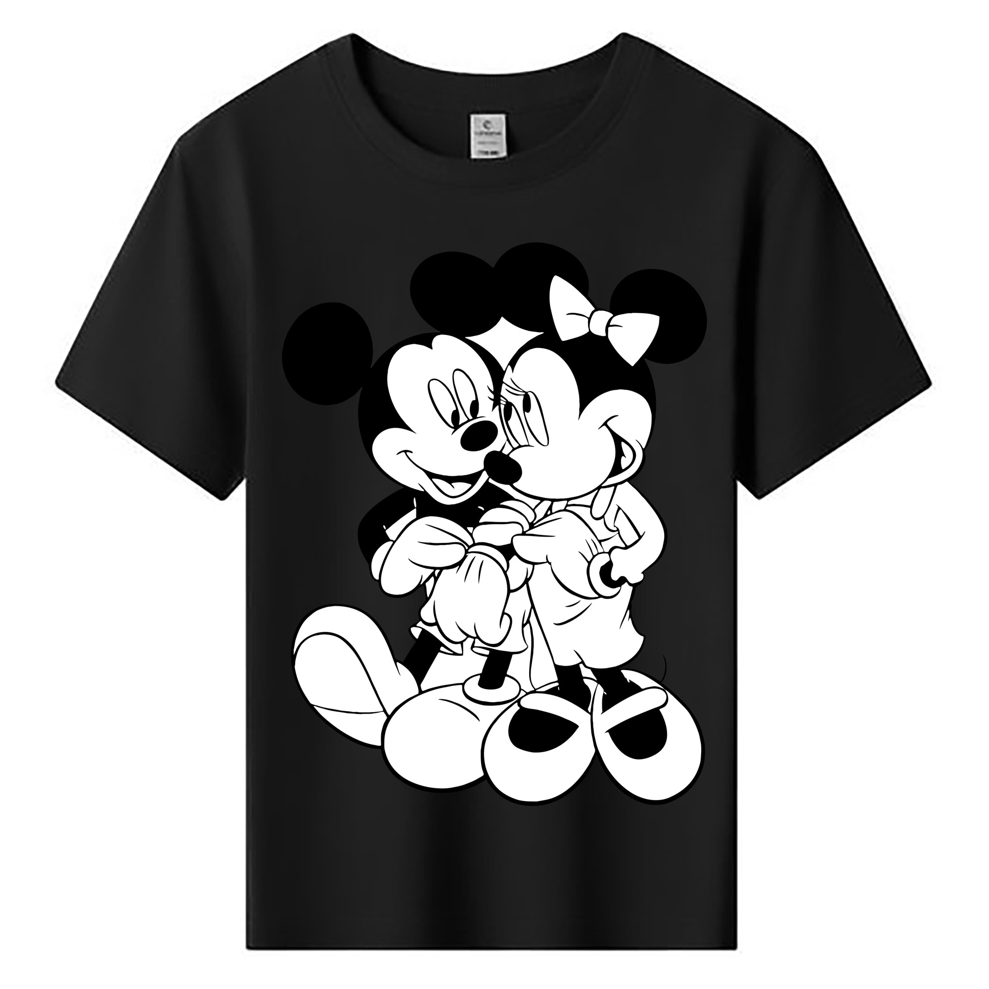 ミッキーマウス Mickey Mouse 綿100％キッズTシャツ（フロントプリント）