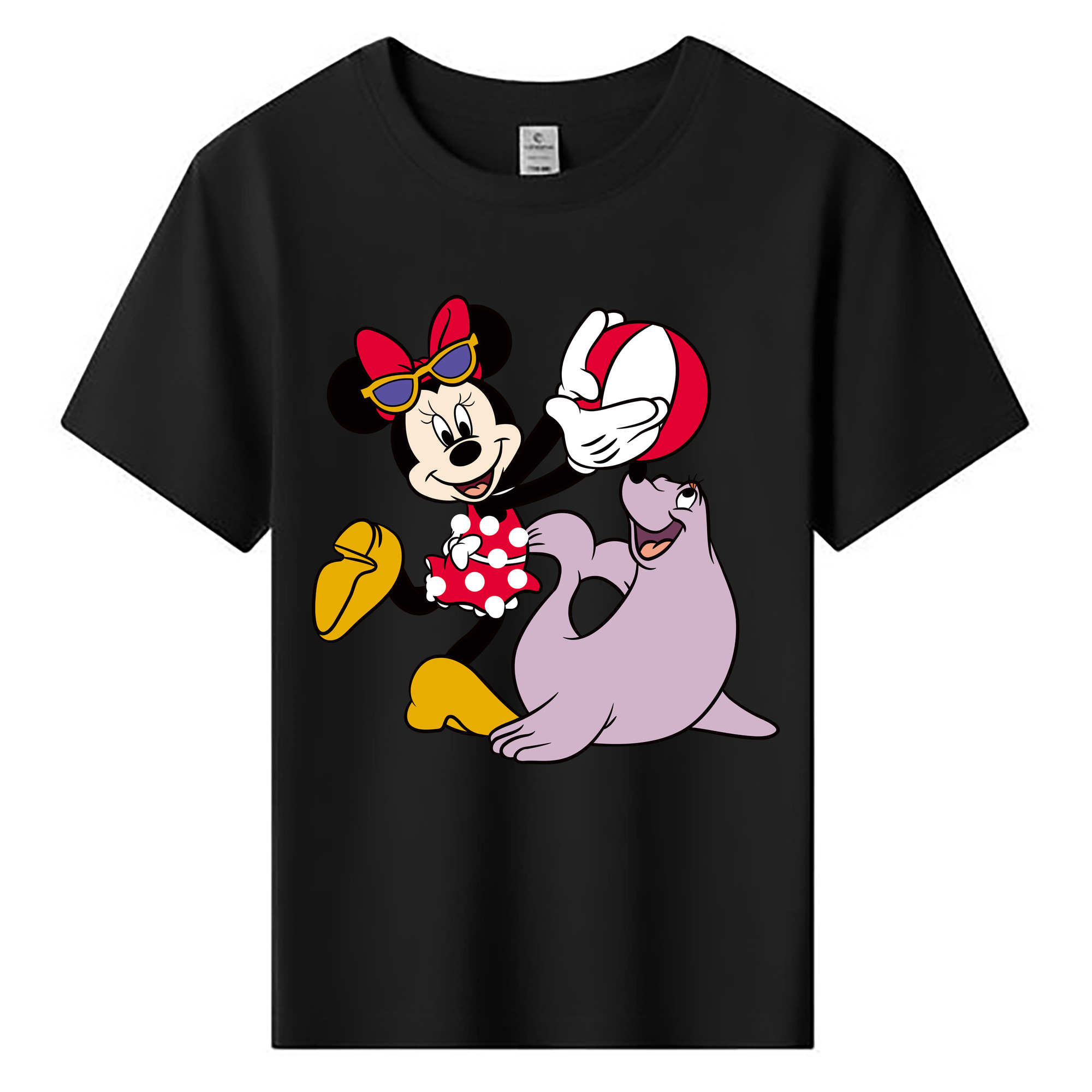 ミッキーマウス Mickey Mouse 綿100％キッズTシャツ（フロントプリント）