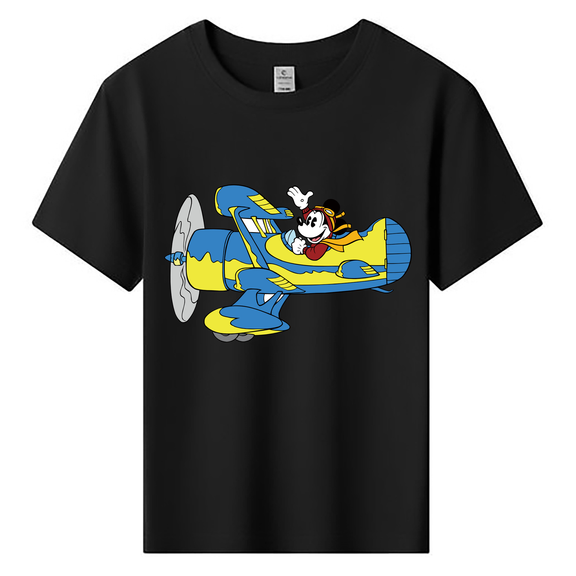 ミッキーマウス Mickey Mouse 綿100％キッズTシャツ（フロントプリント）