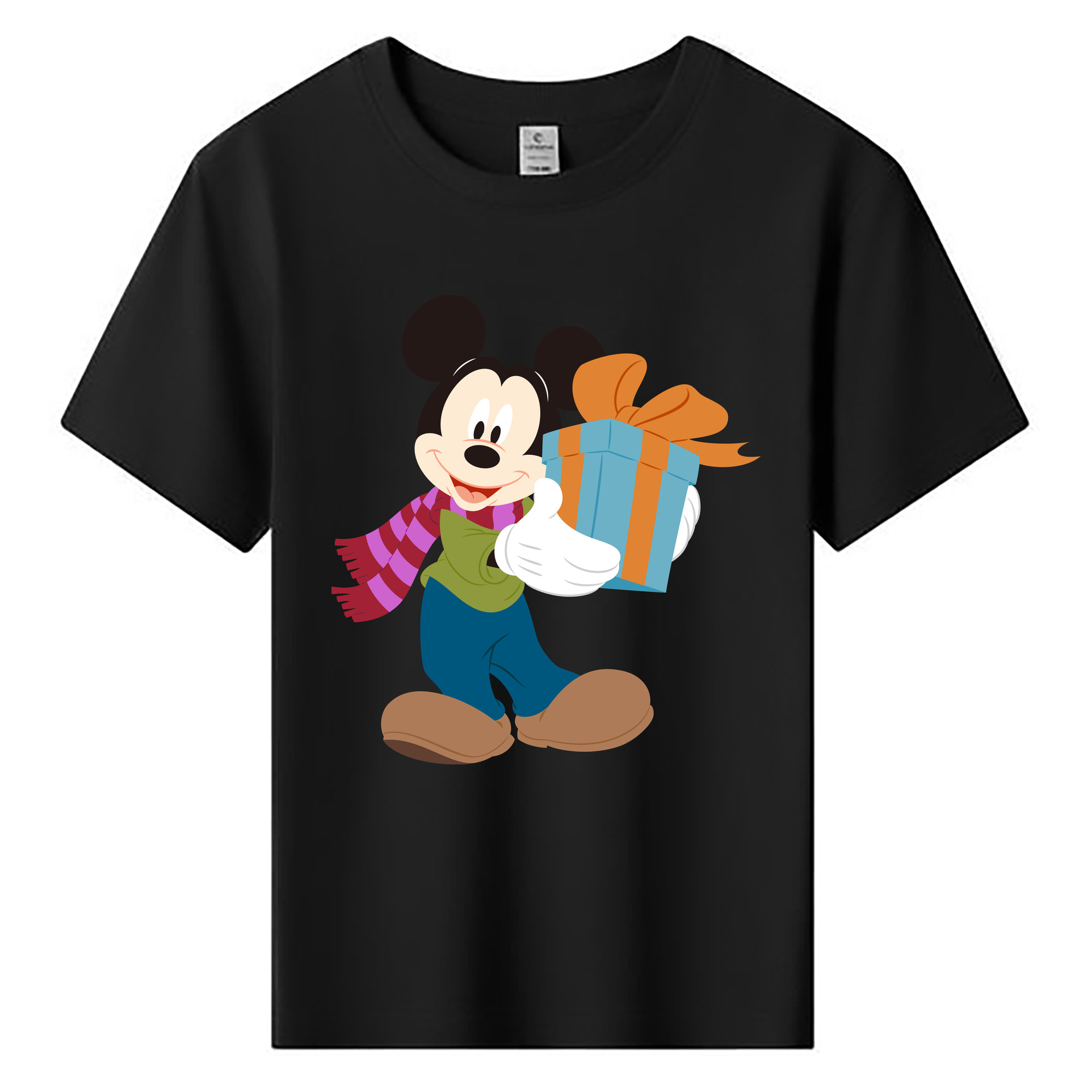 ミッキーマウス Mickey Mouse 綿100％キッズTシャツ（フロントプリント）