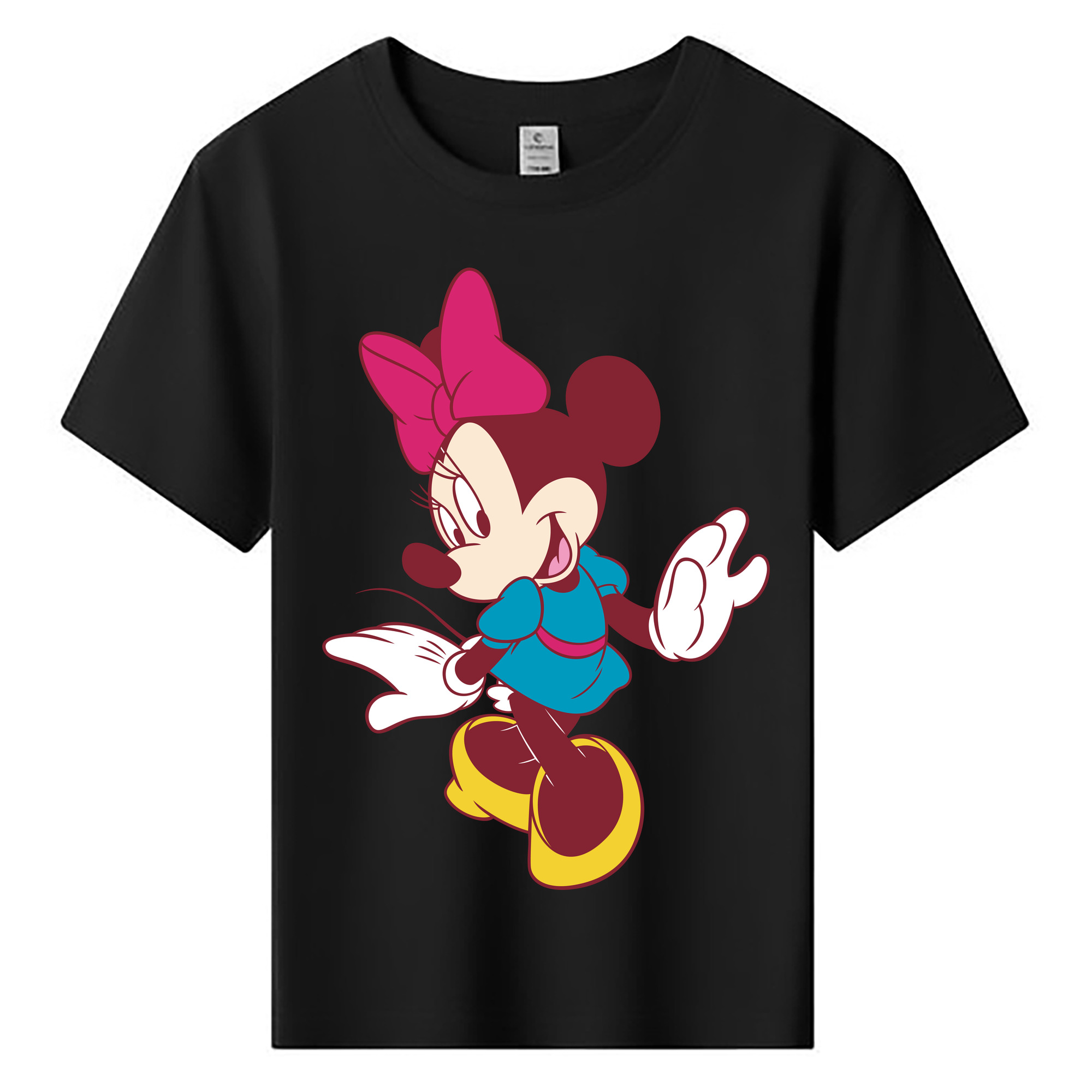 ミッキーマウス Mickey Mouse 綿100％キッズTシャツ（フロントプリント）