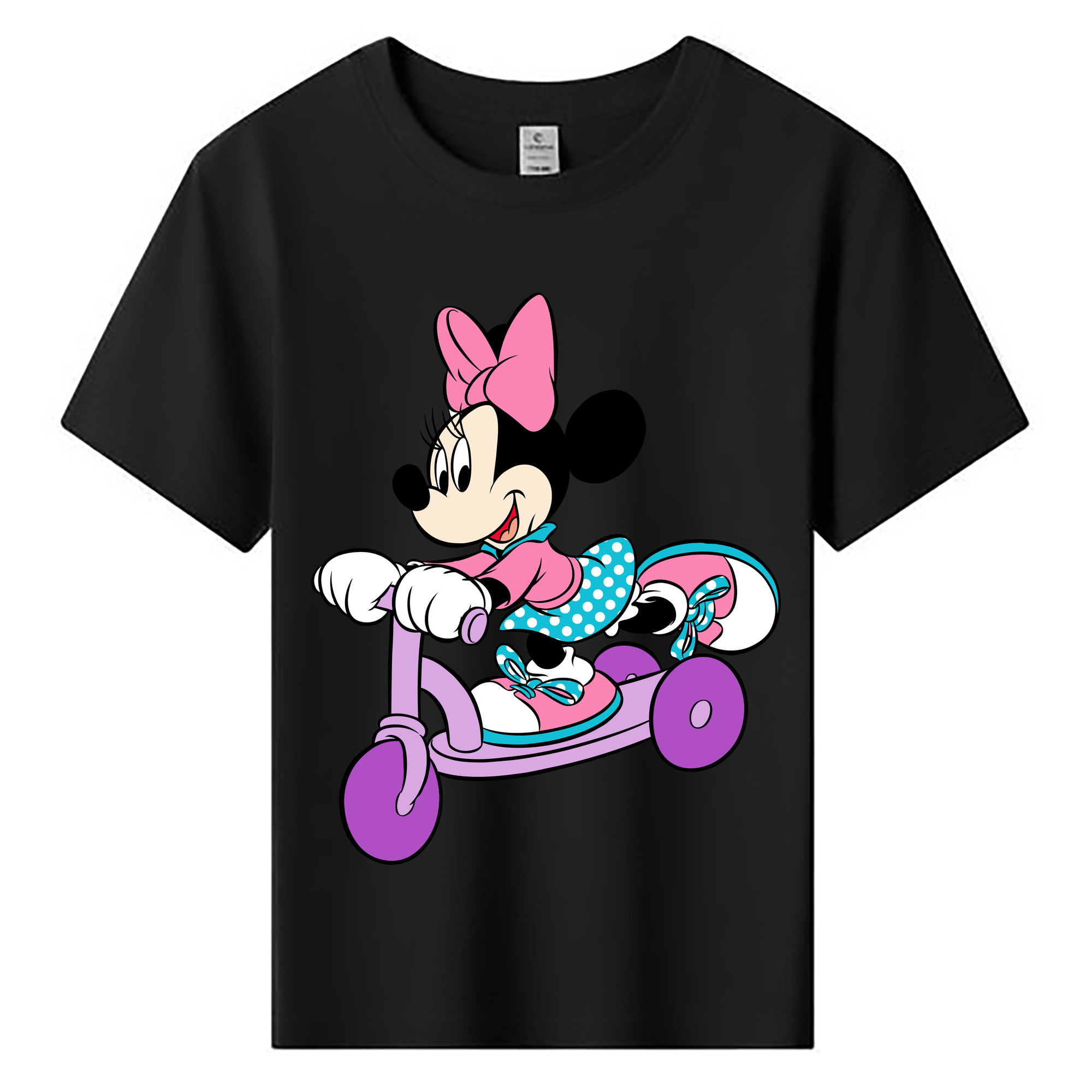 ミッキーマウス Mickey Mouse 綿100％キッズTシャツ（フロントプリント）
