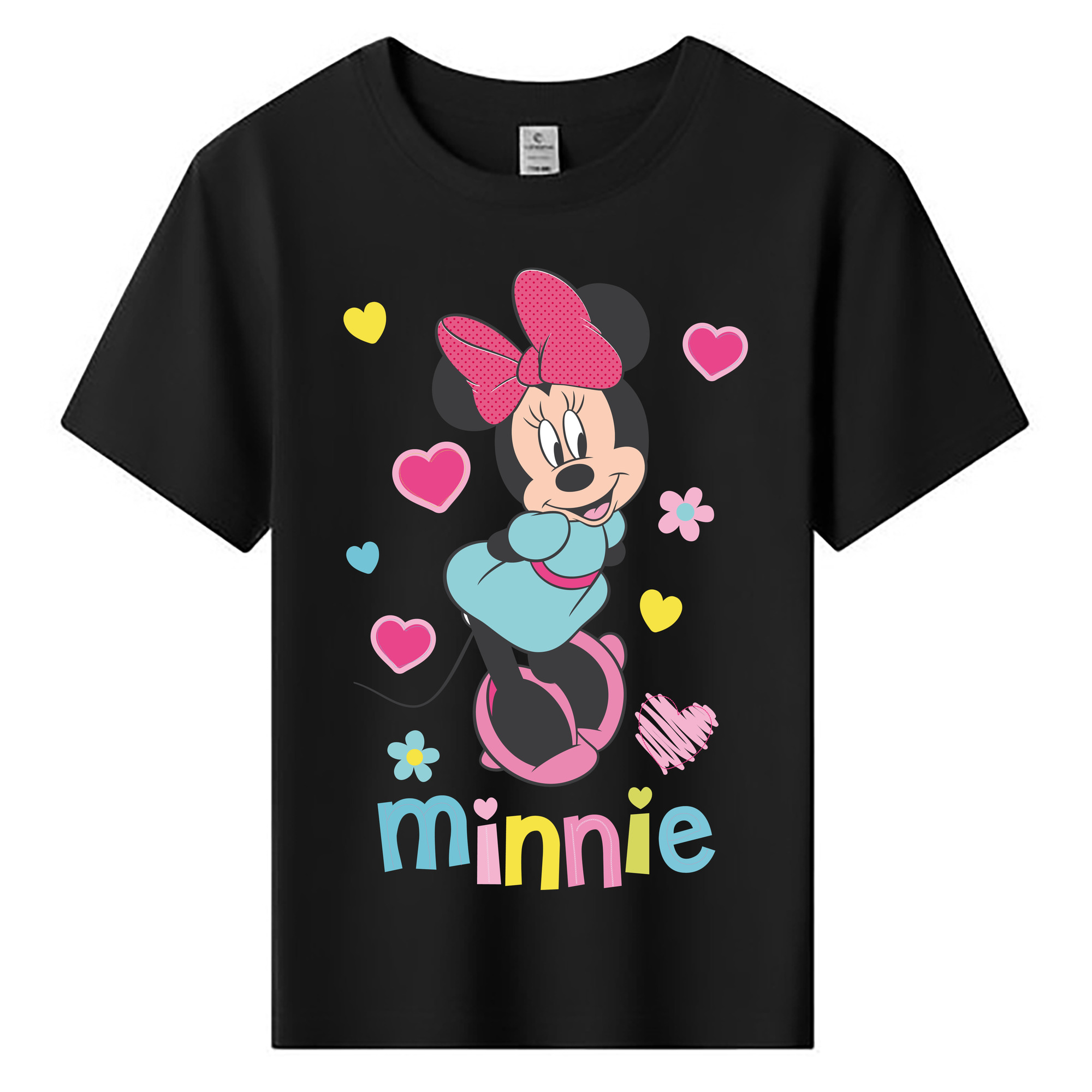 ミッキーマウス Mickey Mouse 綿100％キッズTシャツ（フロントプリント）