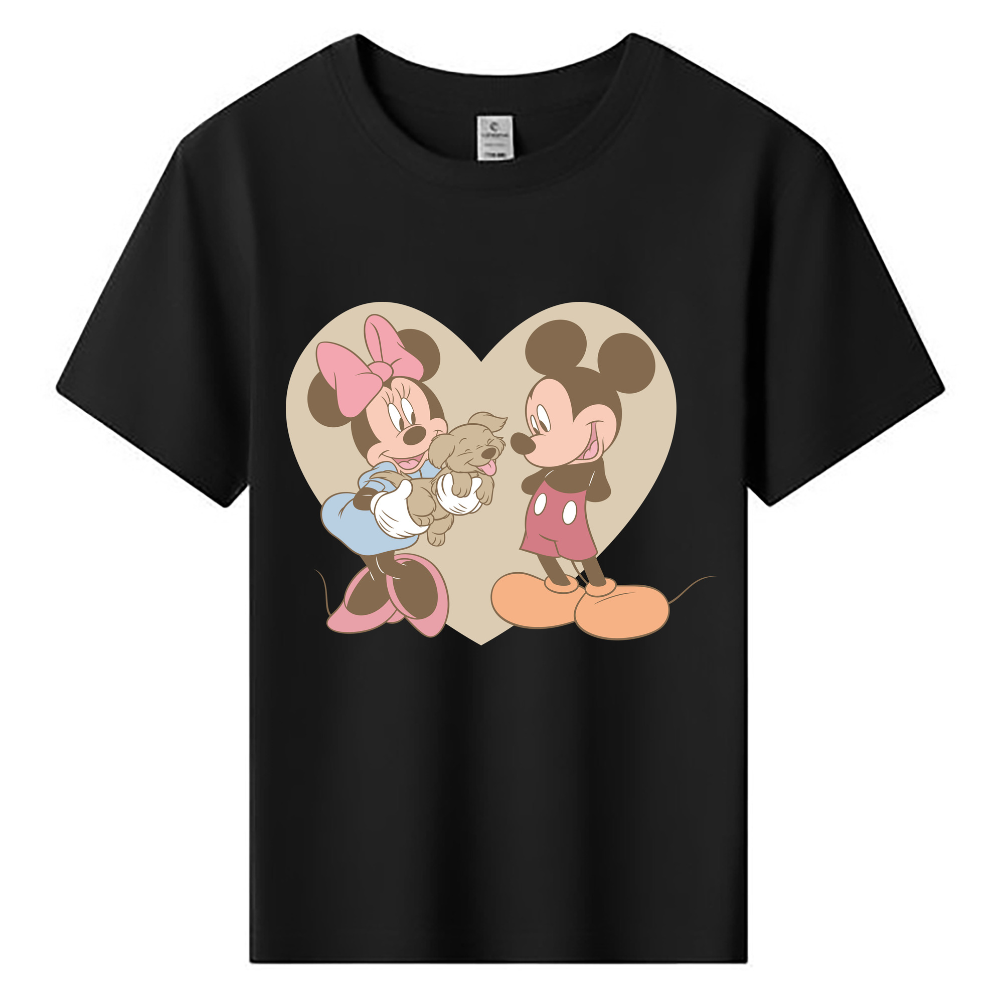 ミッキーマウス Mickey Mouse 綿100％キッズTシャツ（フロントプリント）