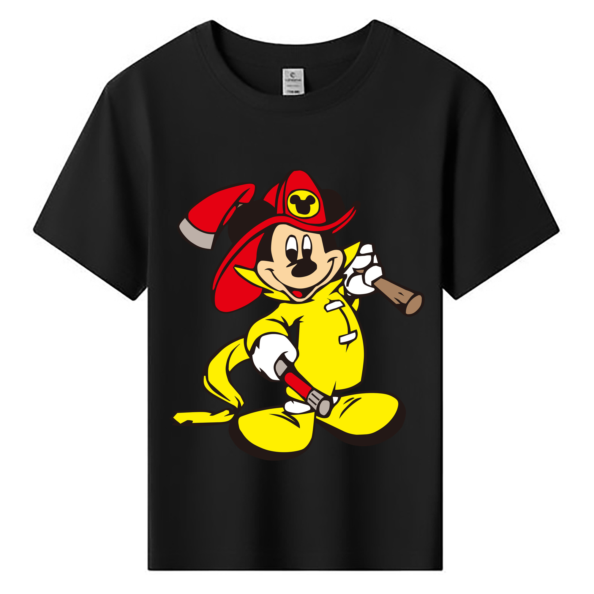 ミッキーマウス Mickey Mouse 綿100％キッズTシャツ（フロントプリント）