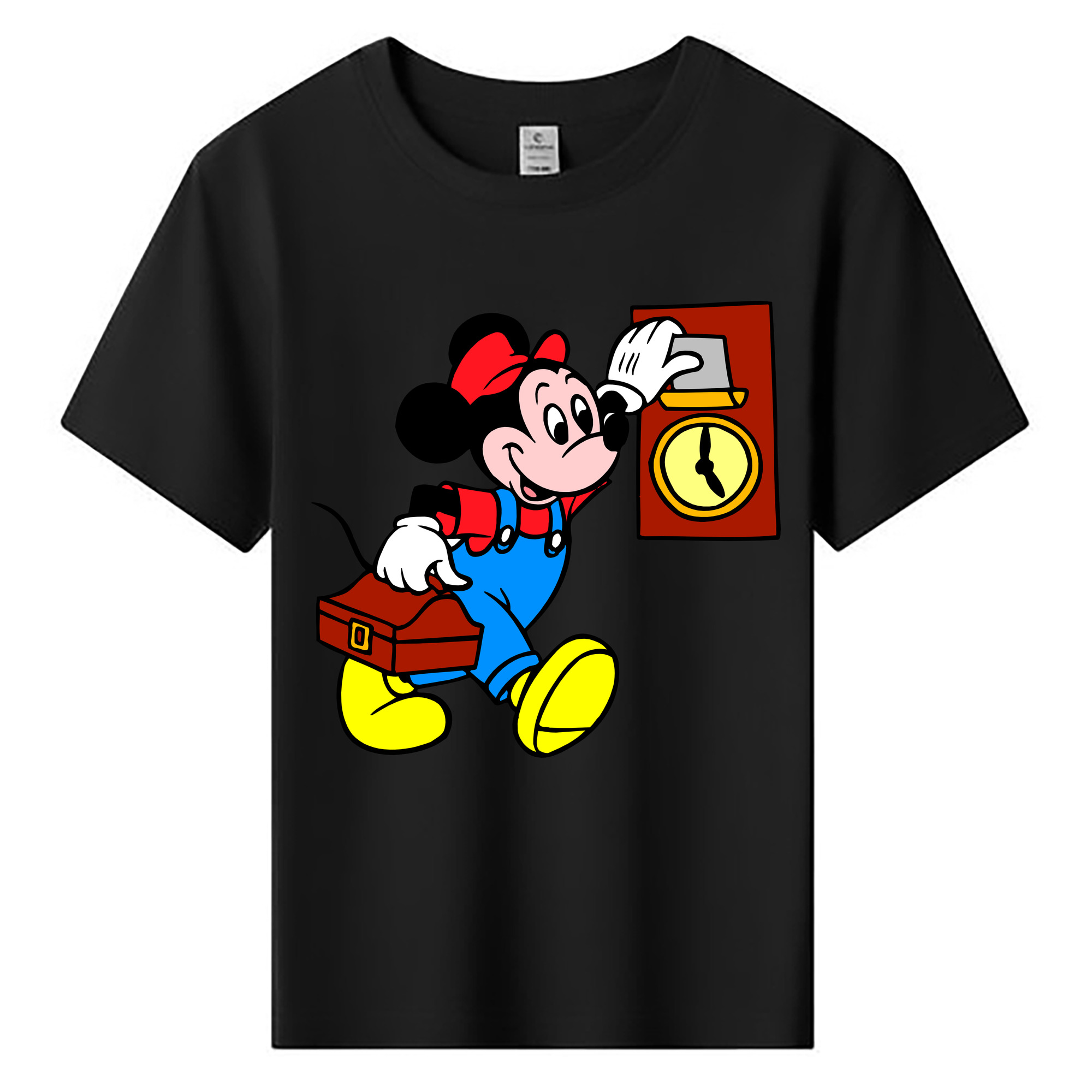 ミッキーマウス Mickey Mouse 綿100％キッズTシャツ（フロントプリント）