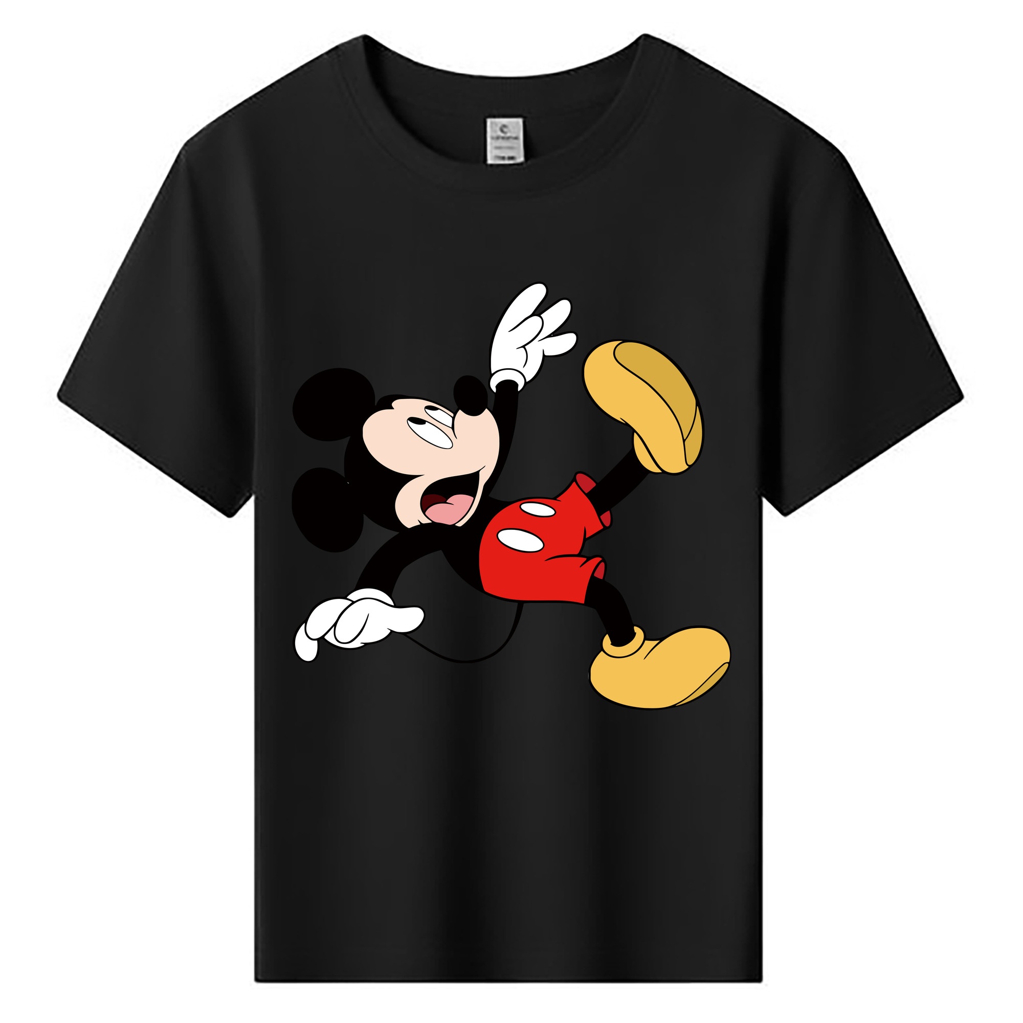 ミッキーマウス Mickey Mouse 綿100％キッズTシャツ（フロントプリント）