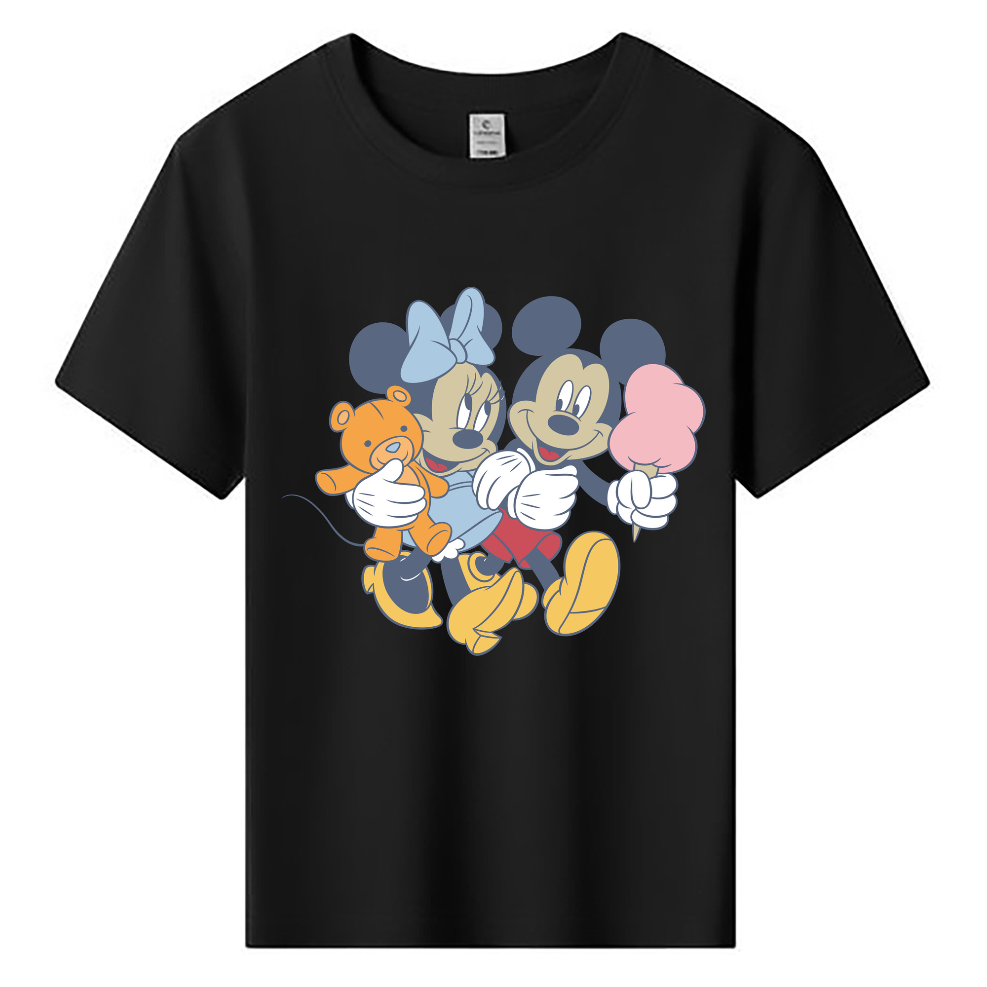 ミッキーマウス Mickey Mouse 綿100％キッズTシャツ（フロントプリント）
