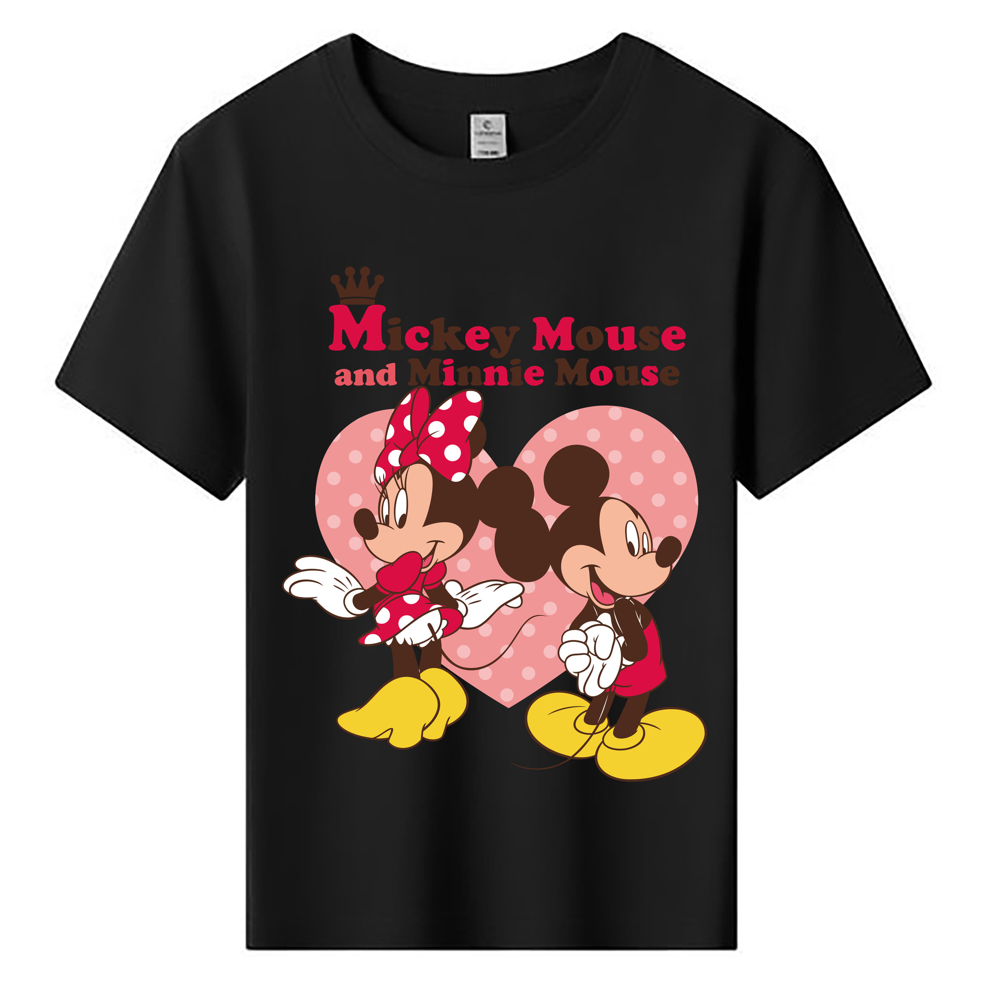 ミッキーマウス Mickey Mouse 綿100％キッズTシャツ（フロントプリント）