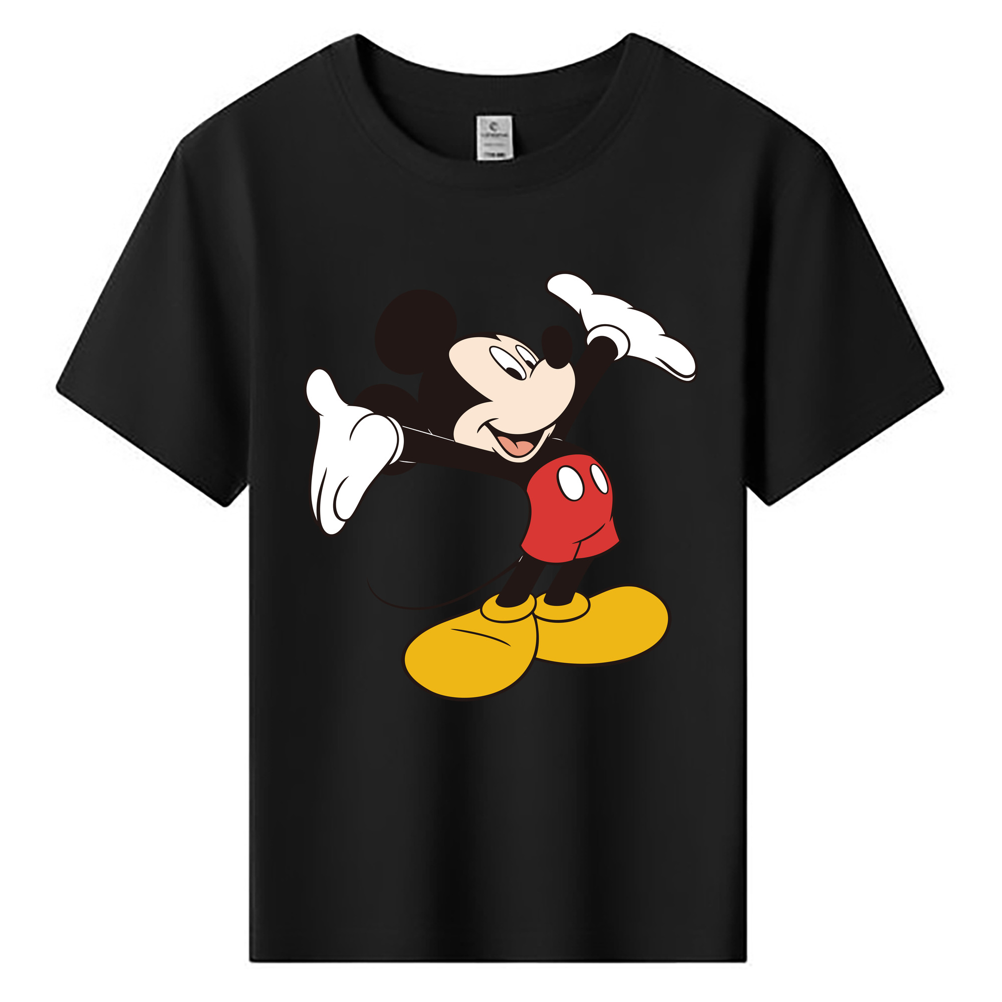 ミッキーマウス Mickey Mouse 綿100％キッズTシャツ（フロントプリント）