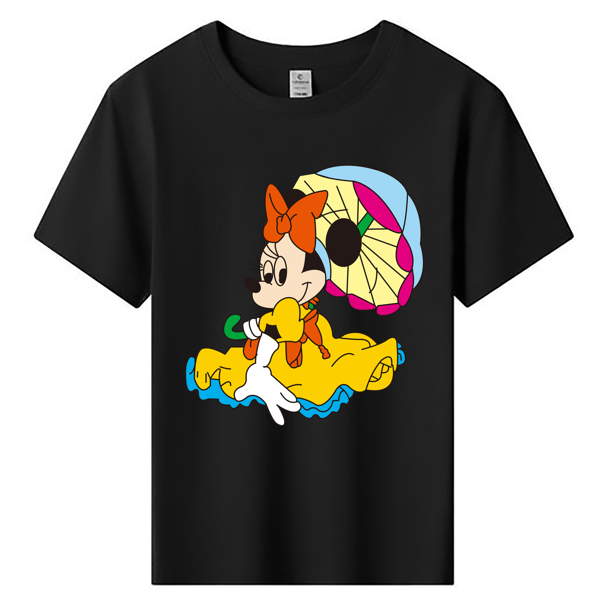 ミッキーマウス Mickey Mouse 綿100％キッズTシャツ（フロントプリント）