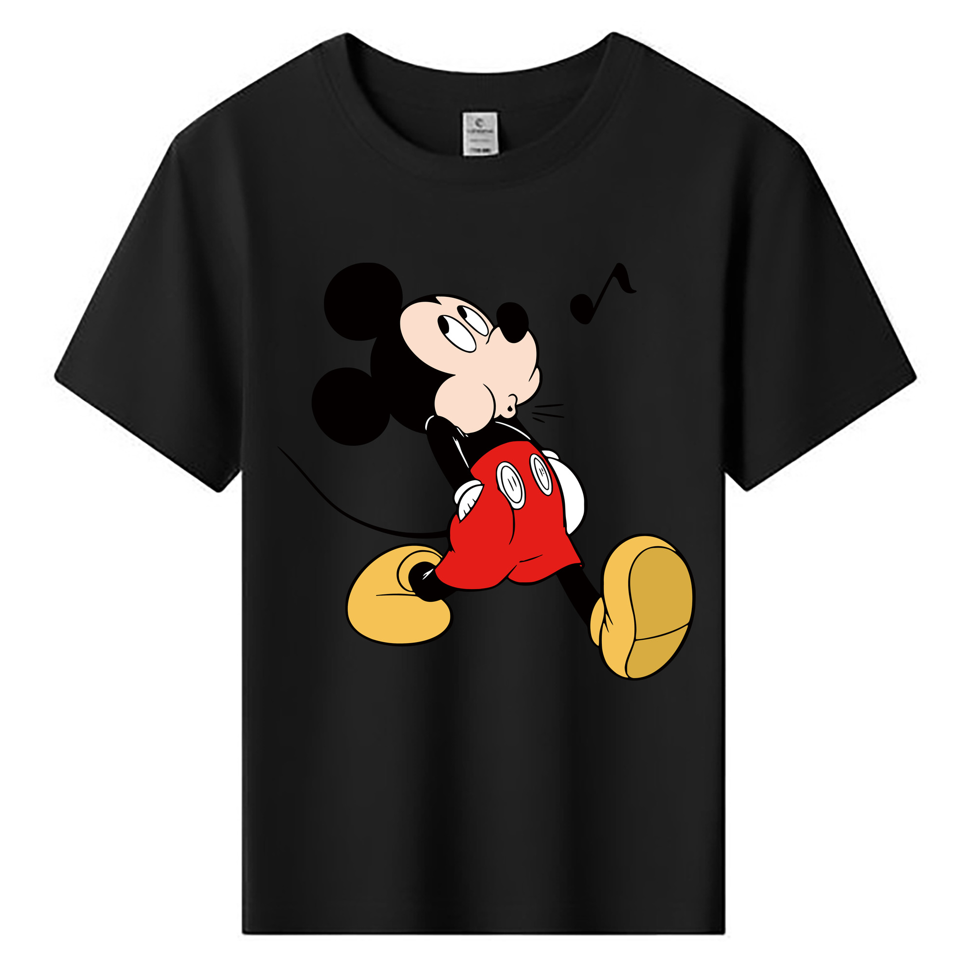 ミッキーマウス Mickey Mouse 綿100％キッズTシャツ（フロントプリント）