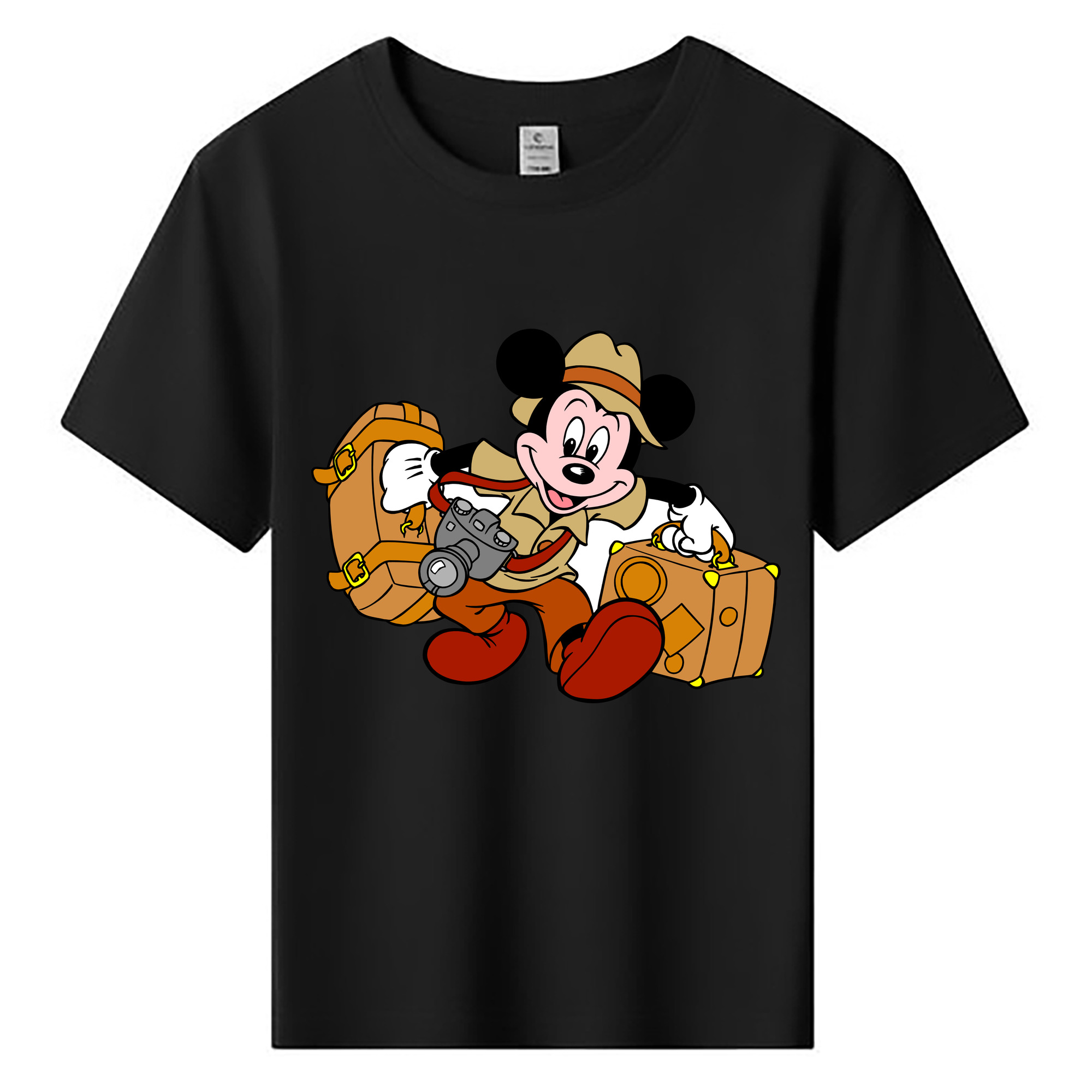 ミッキーマウス Mickey Mouse 綿100％キッズTシャツ（フロントプリント）
