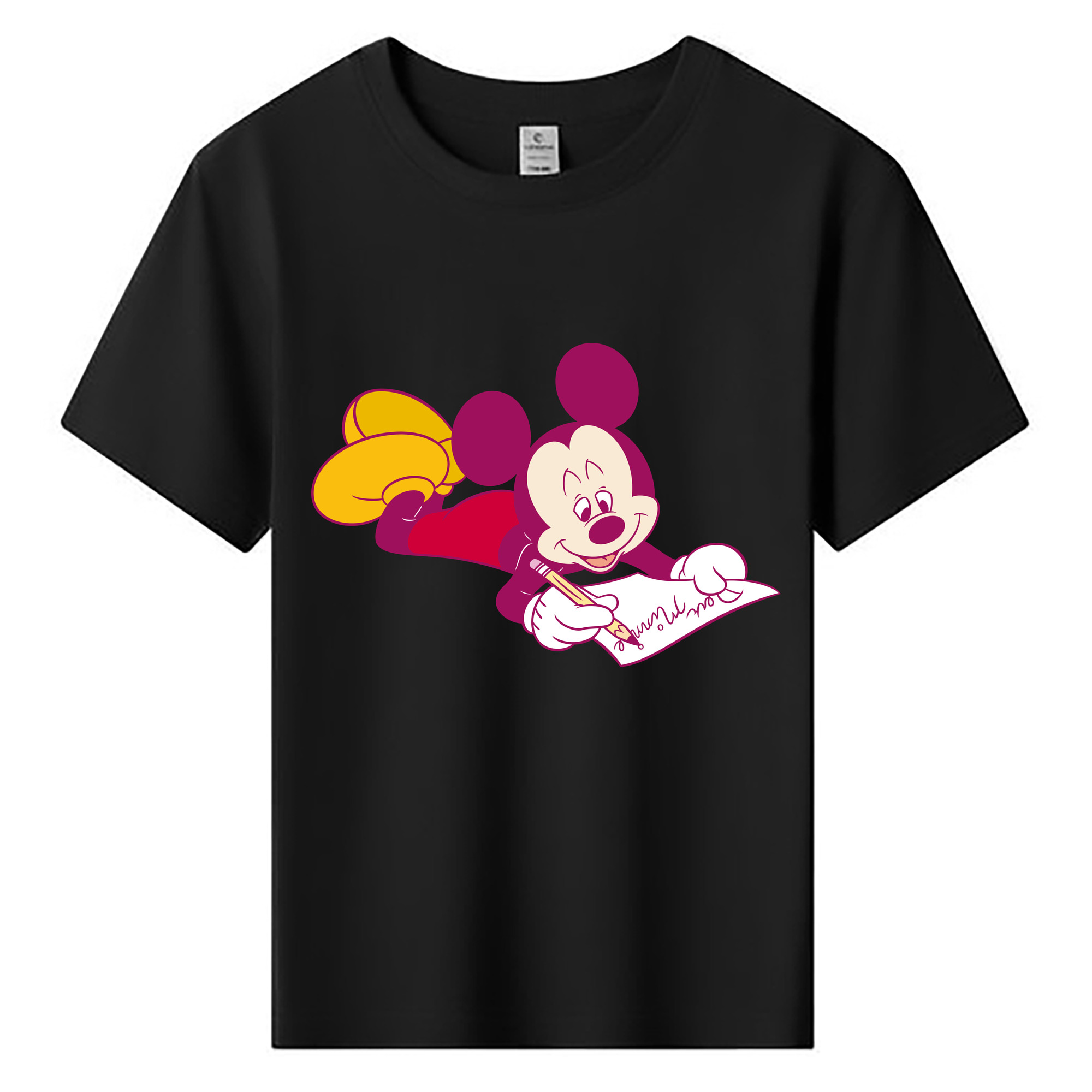 ミッキーマウス Mickey Mouse 綿100％キッズTシャツ（フロントプリント）