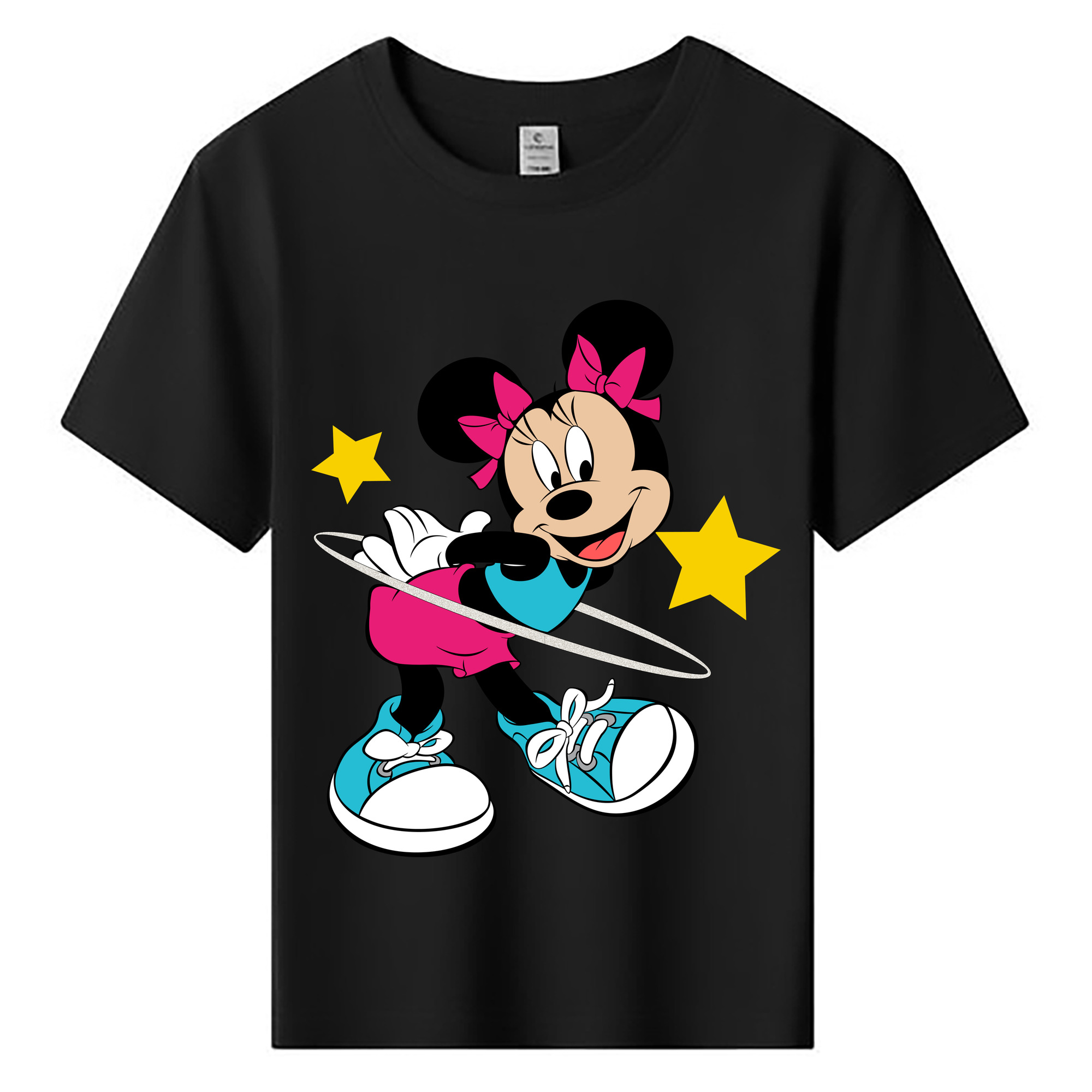 ミッキーマウス Mickey Mouse 綿100％キッズTシャツ（フロントプリント）